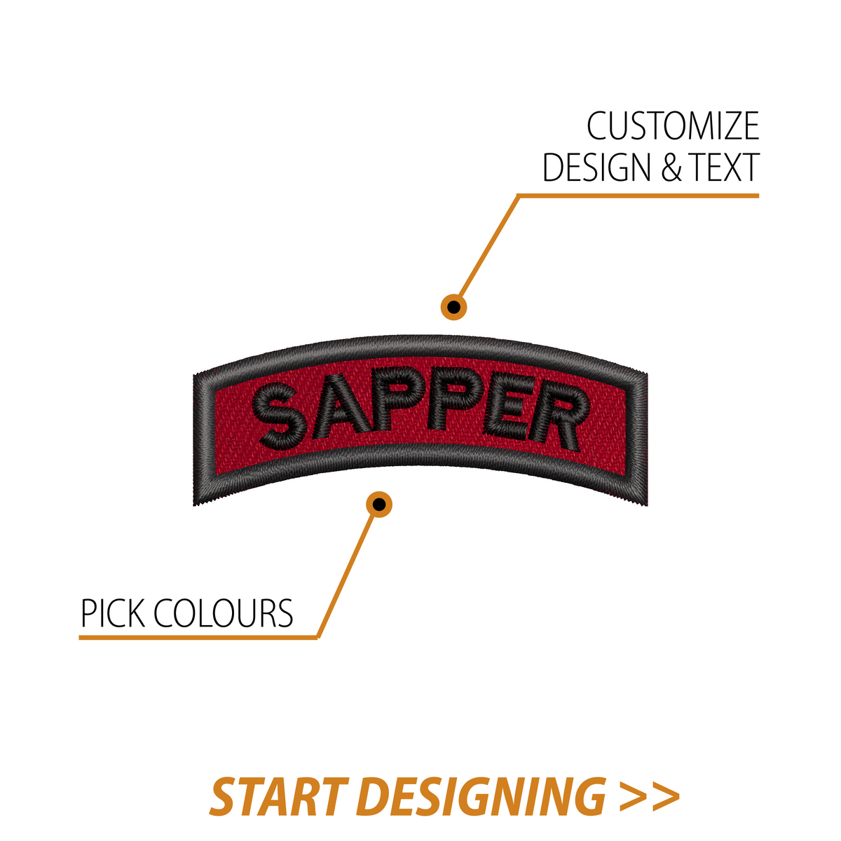 Create Your Own Scroll Patch (0.95 x 2.5" Style B)