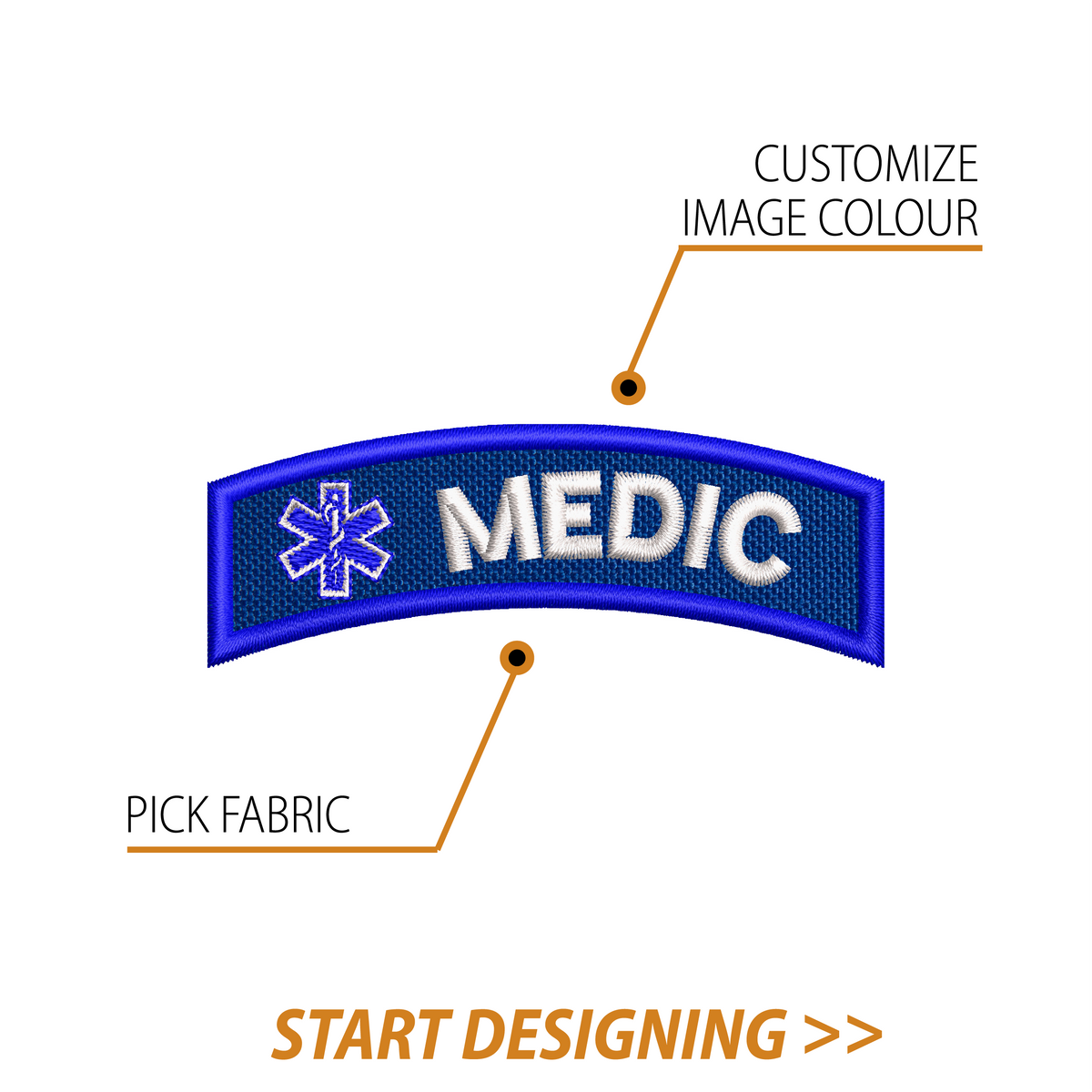 Create Your Own Scroll Patch (1.20 x 3.25" Style B)