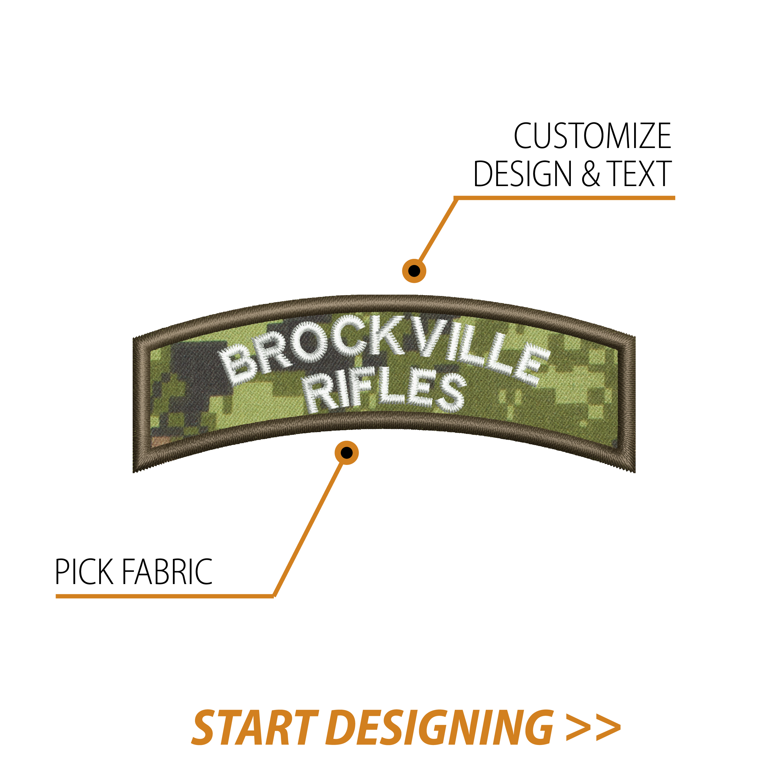 Create Your Own Scroll Patch (1.25 x 3.5" Style B)