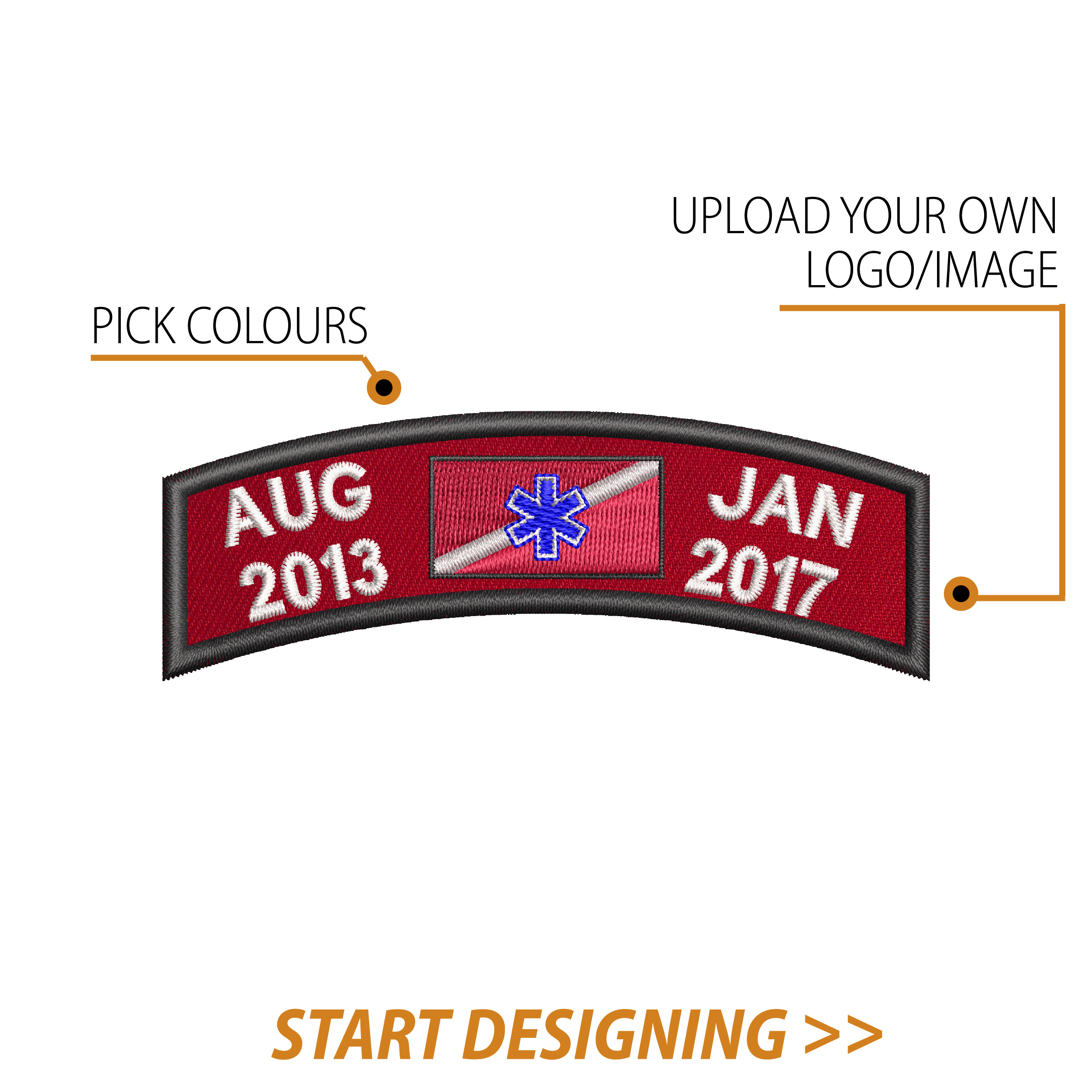 Create Your Own Scroll Patch (1.30 x 3.75" Style B)