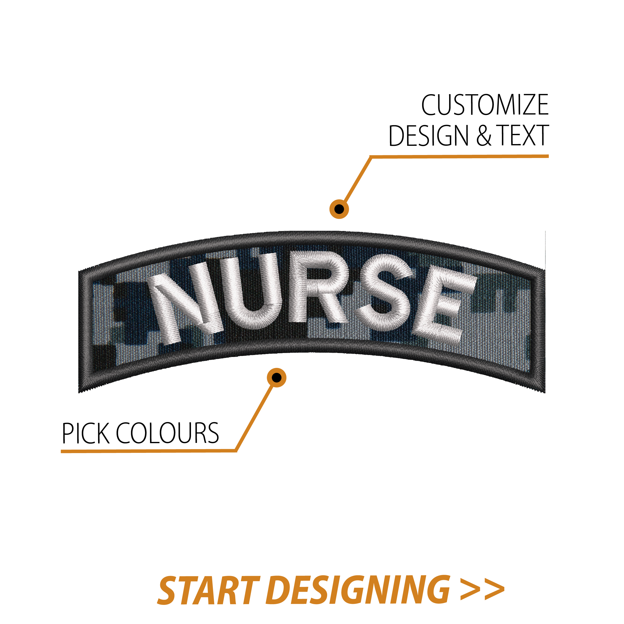 Create Your Own Scroll Patch (1.40 x 4" Style B)