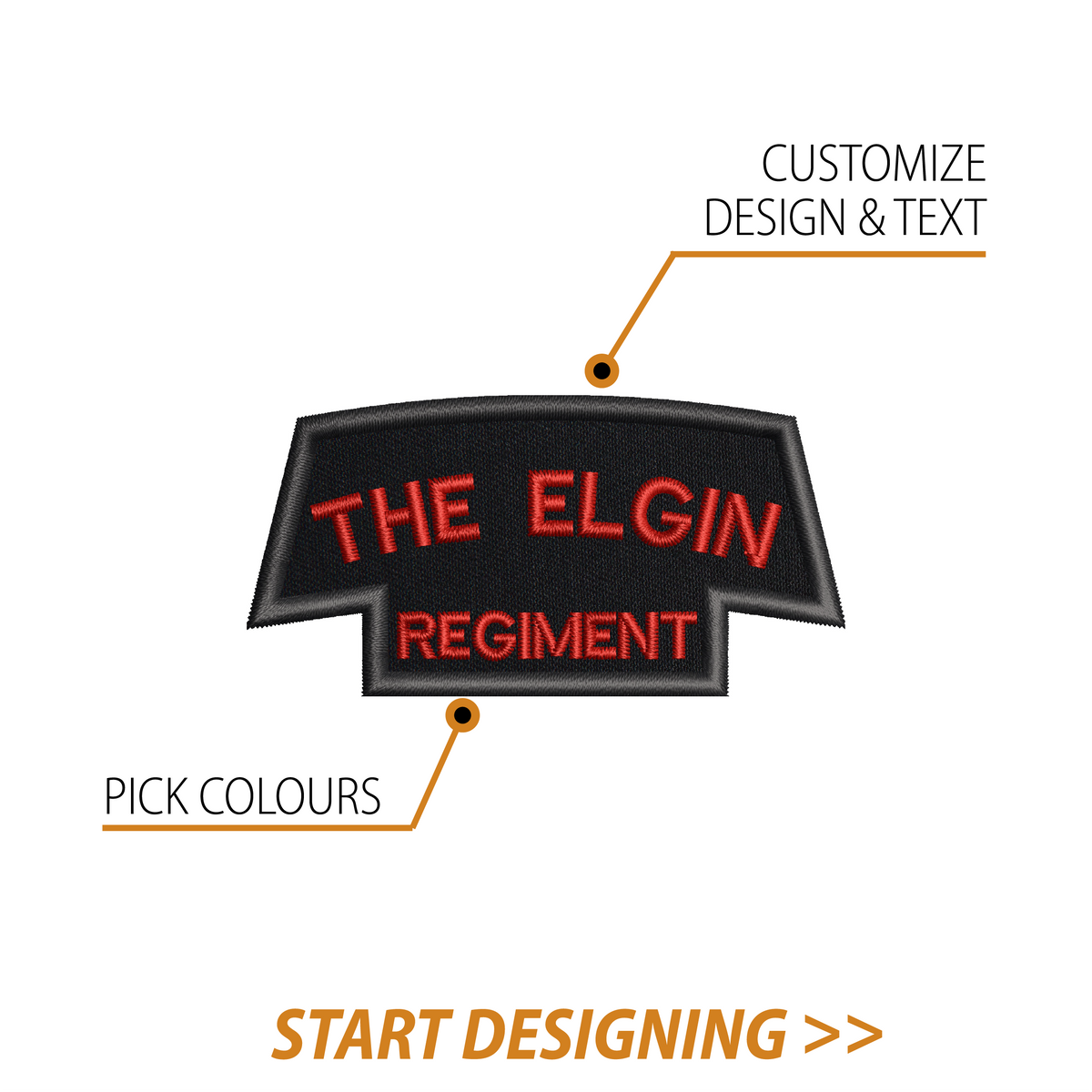 Create Your Own Scroll Patch (1.5 x 3" Style D)