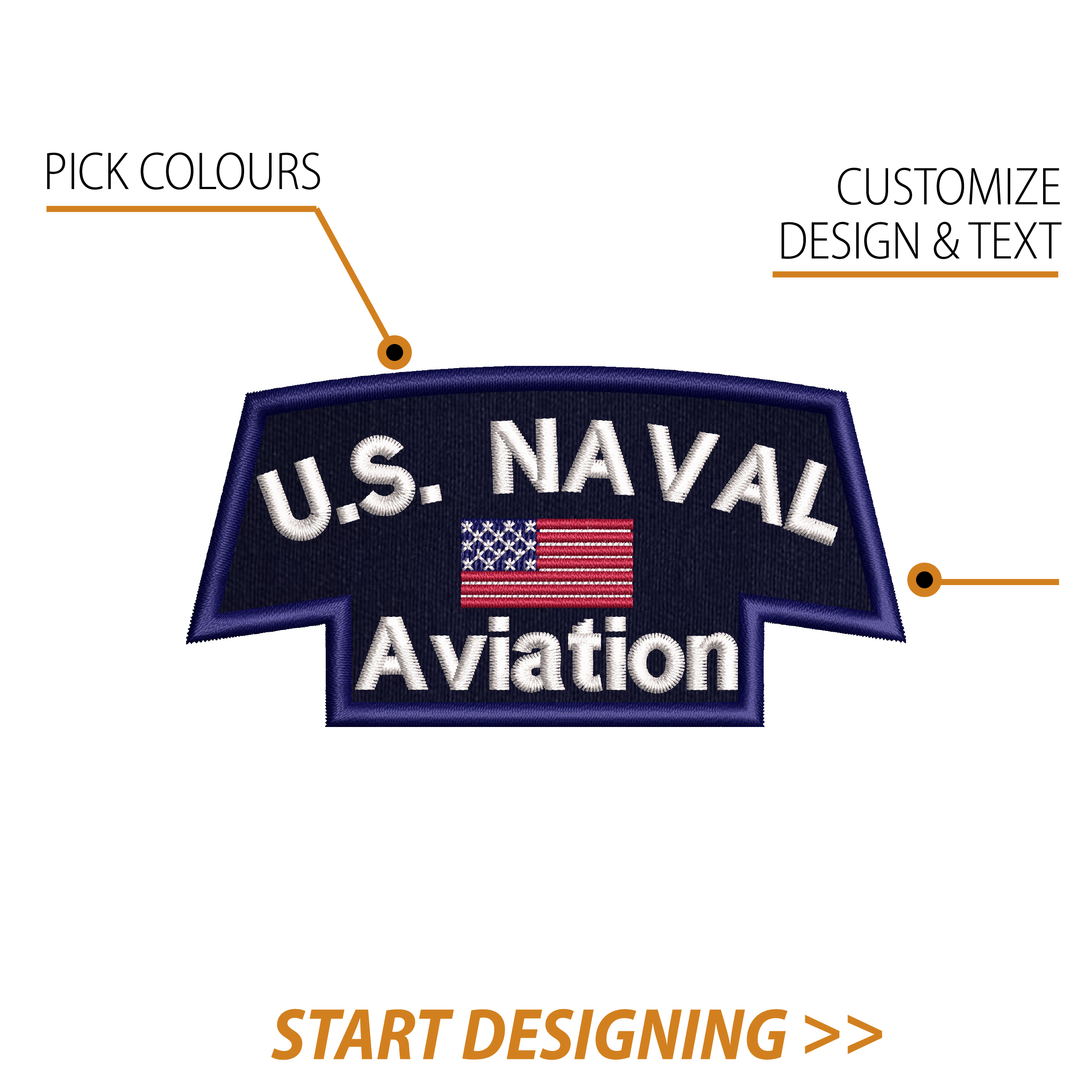 Create Your Own Scroll Patch (2 x 4" Style D)