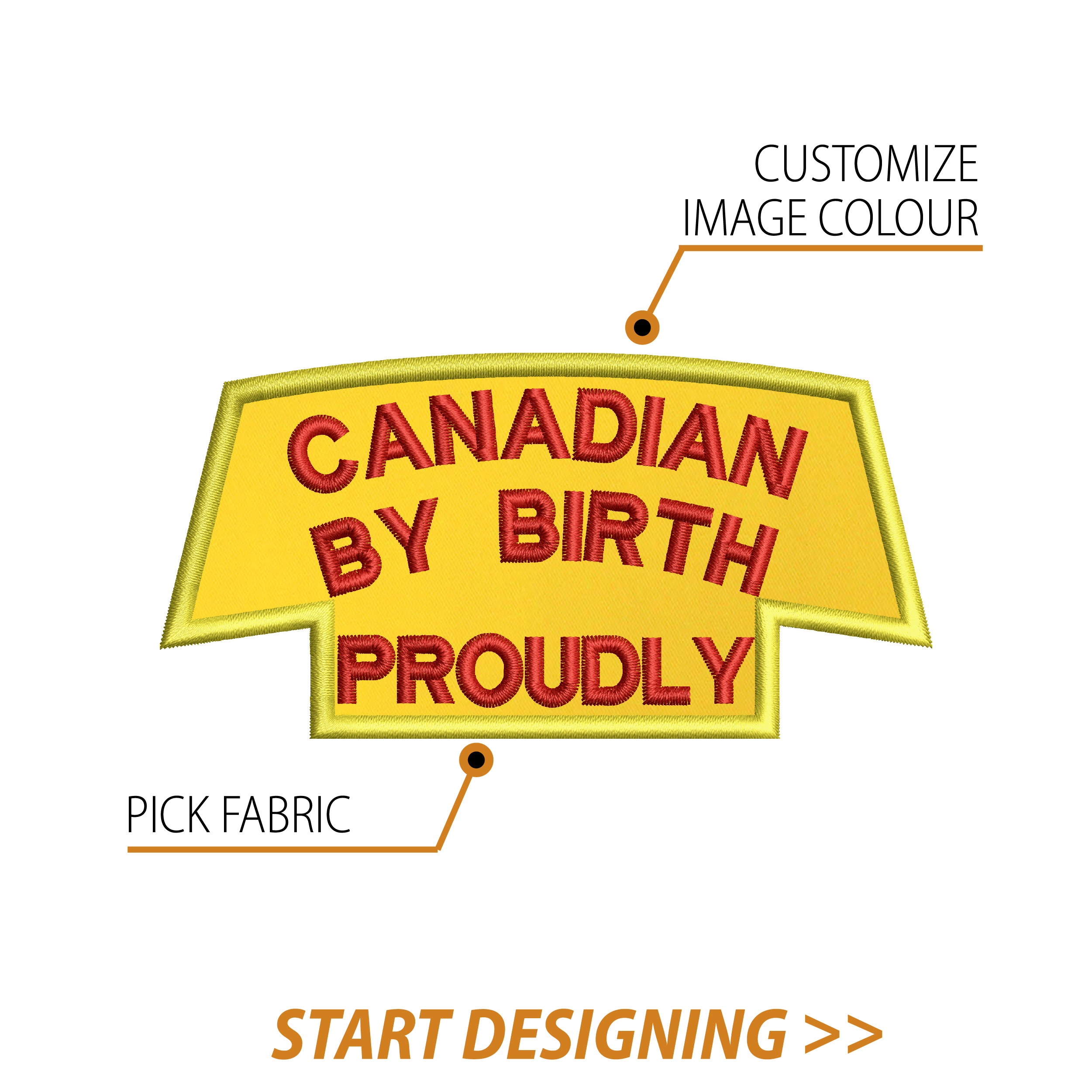 Create Your Own Scroll Patch (2.25 x 4.5" Style D)