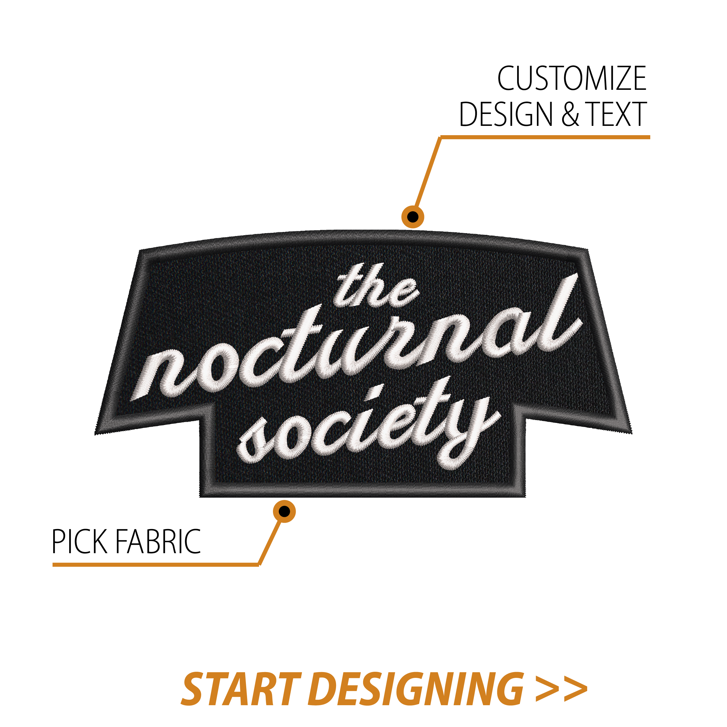 Create Your Own Scroll Patch (2.5 x 5" Style D)