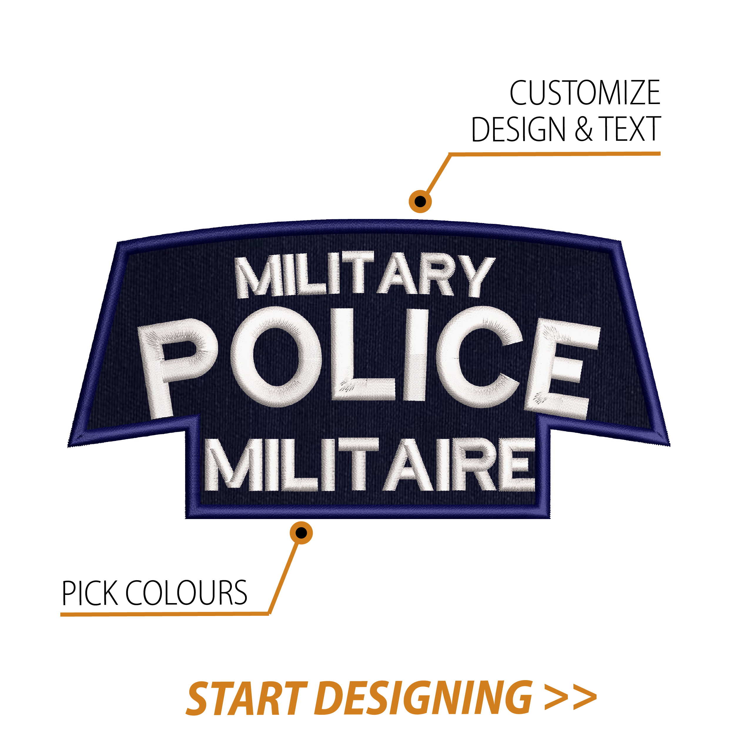 Create Your Own Scroll Patch (3.25 x 6.5" Style D)