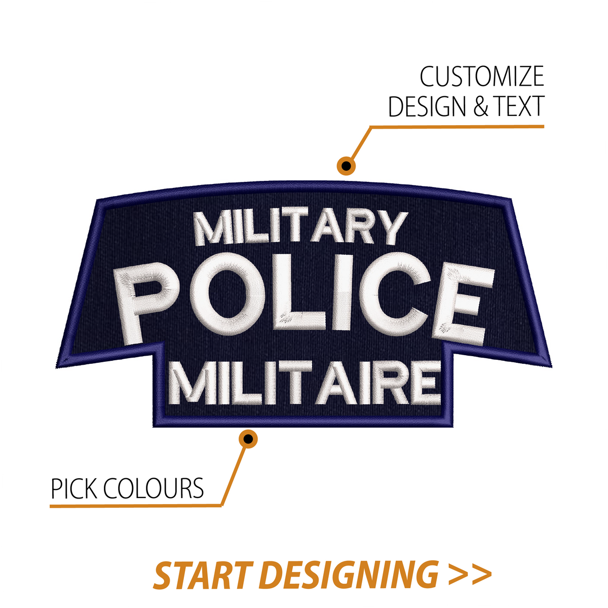 Create Your Own Scroll Patch (3.25 x 6.5" Style D)