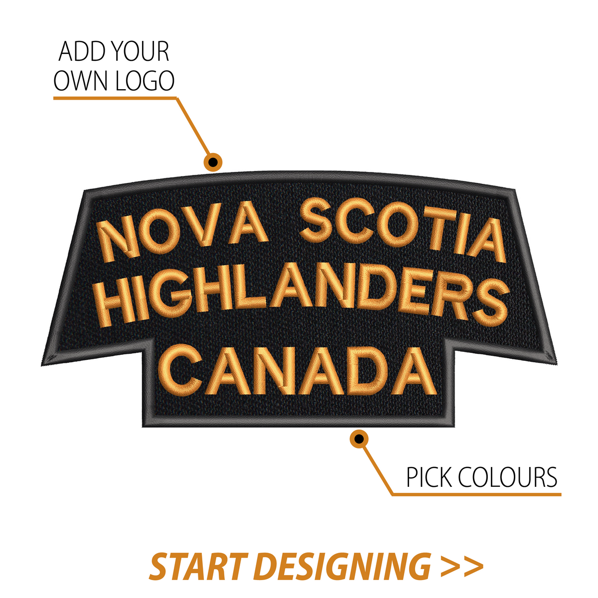 Create Your Own Scroll Patch (3.5 x 7" Style D)