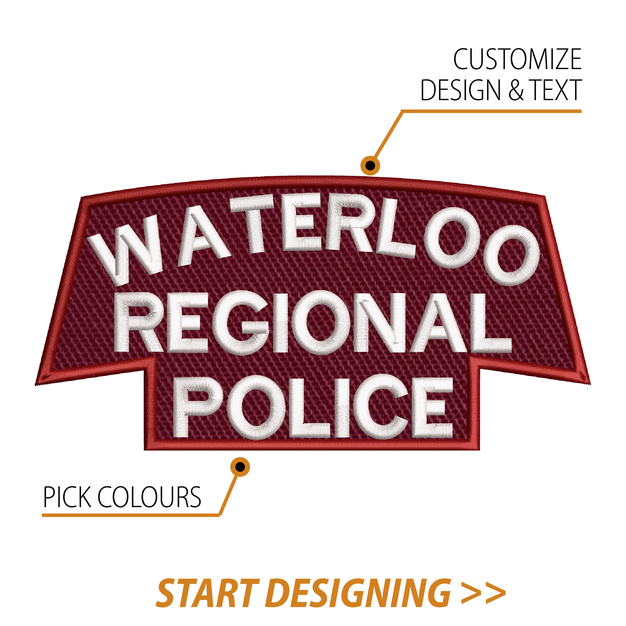 Create Your Own Scroll Patch (3.75 x 7.5" Style D)