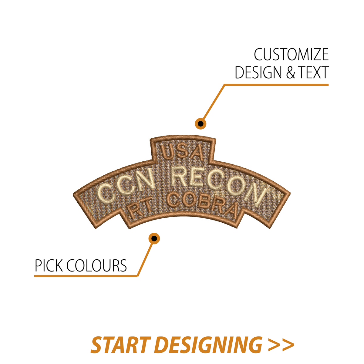 Create Your Own Scroll Patch (1.5 x 3.5