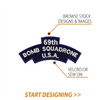 Create Your Own Scroll Patch (1.75 x 4.5" Style E)