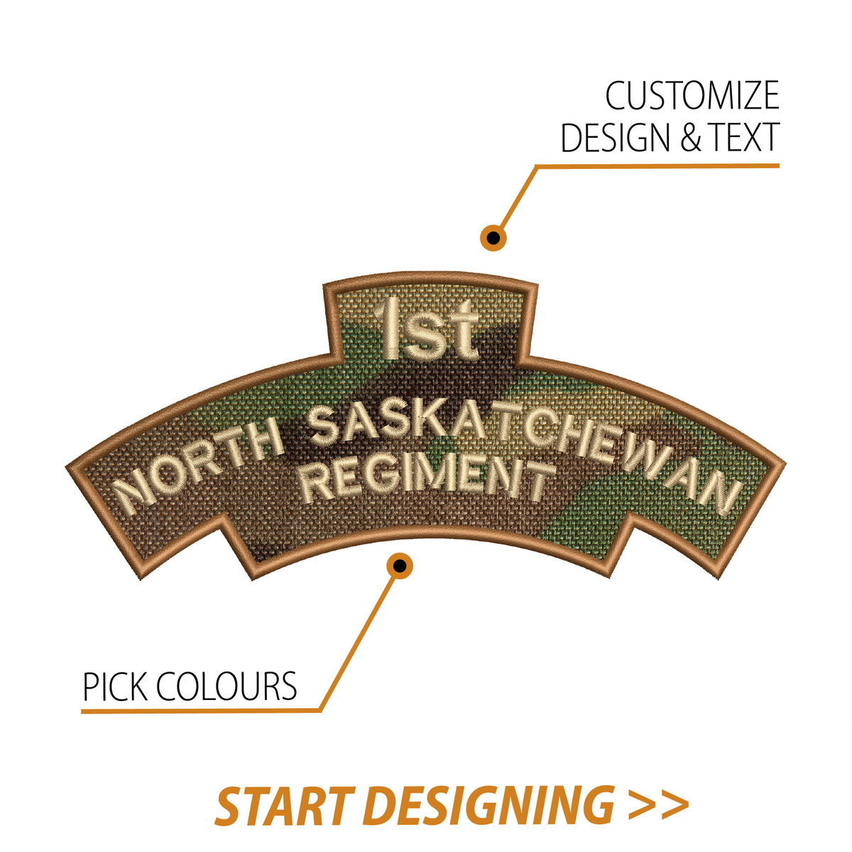Create Your Own Scroll Patch (3 x 7" Style E)