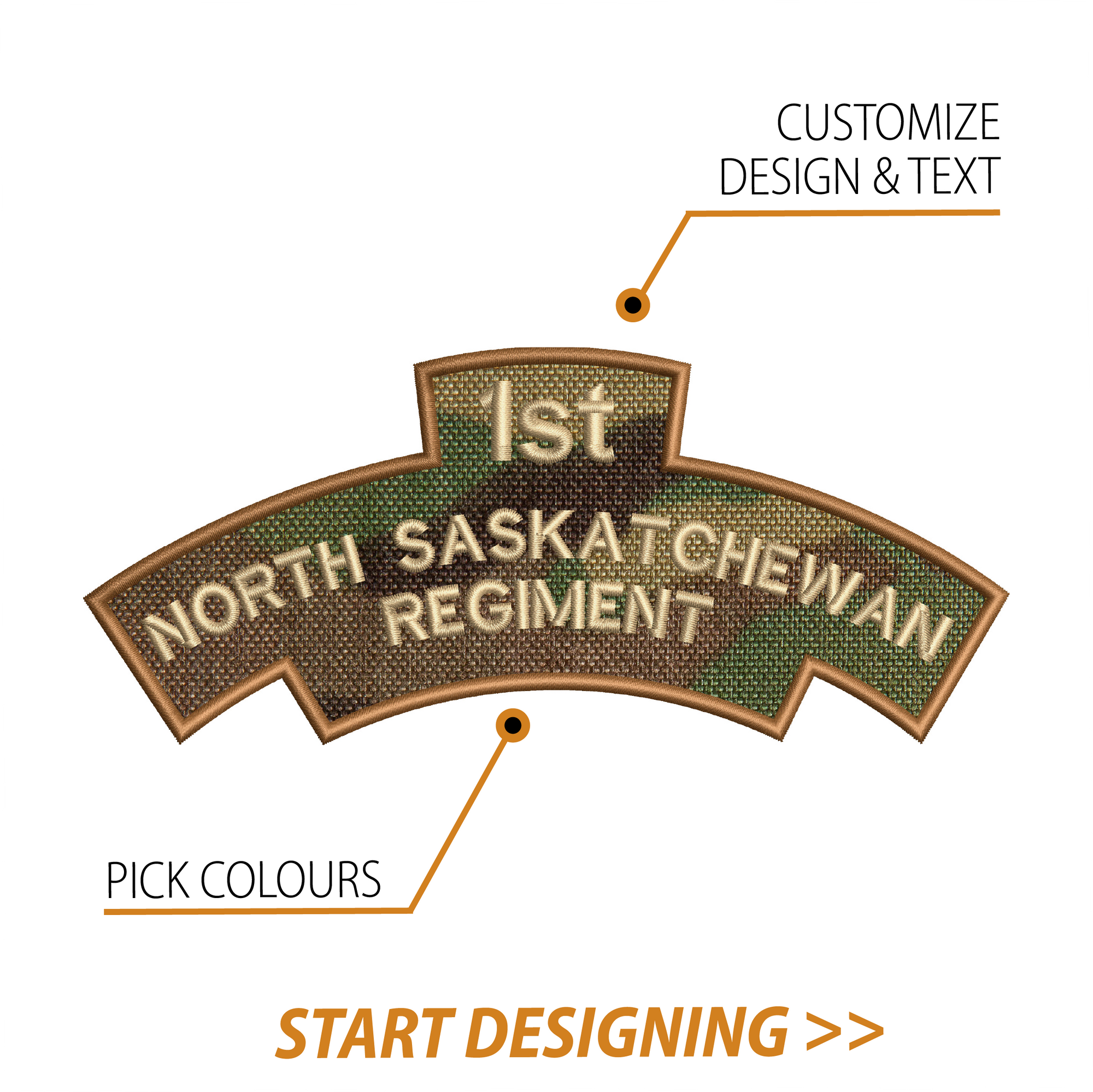 Create Your Own Scroll Patch (3 x 7