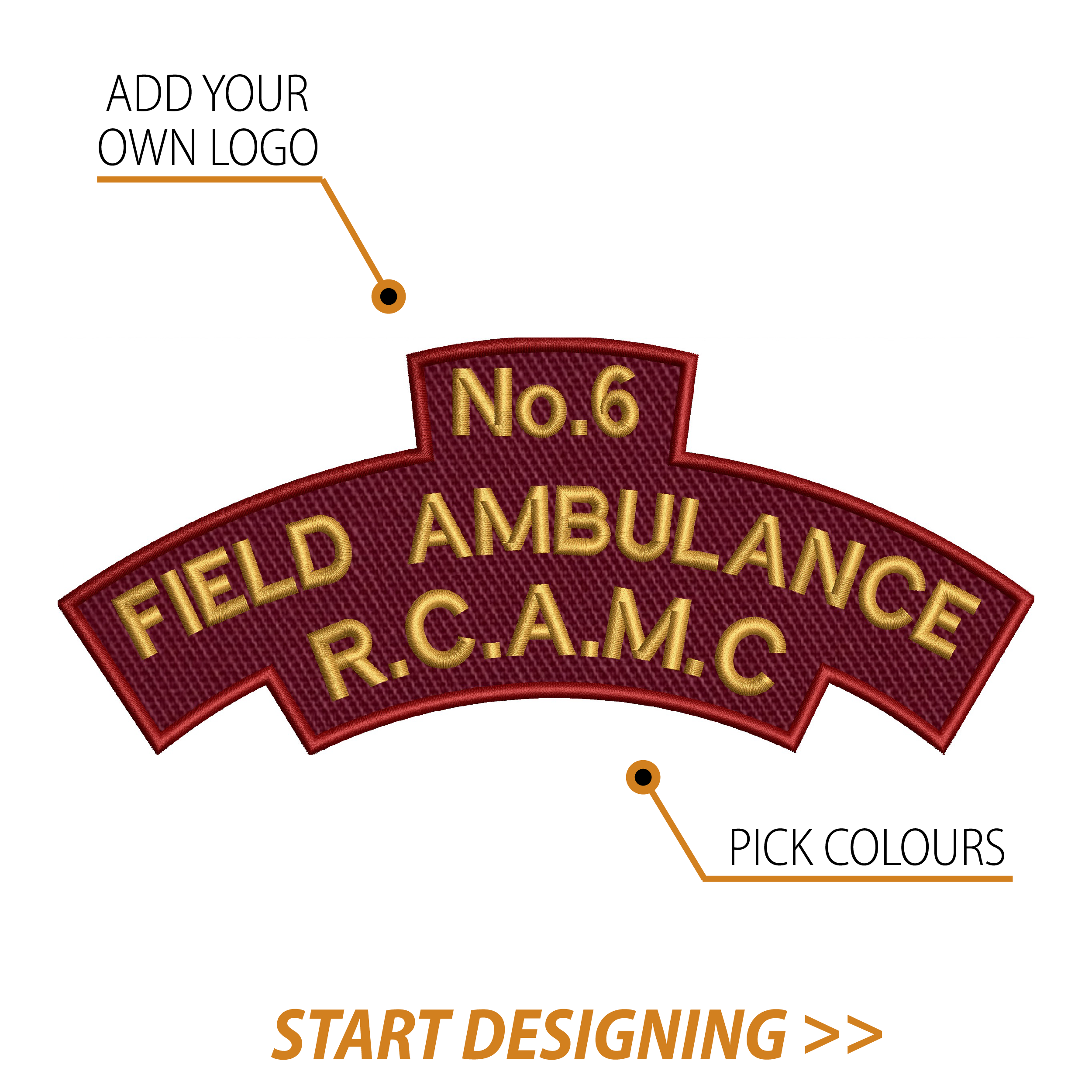 Create Your Own Scroll Patch (3.75 x 8.8" Style E)
