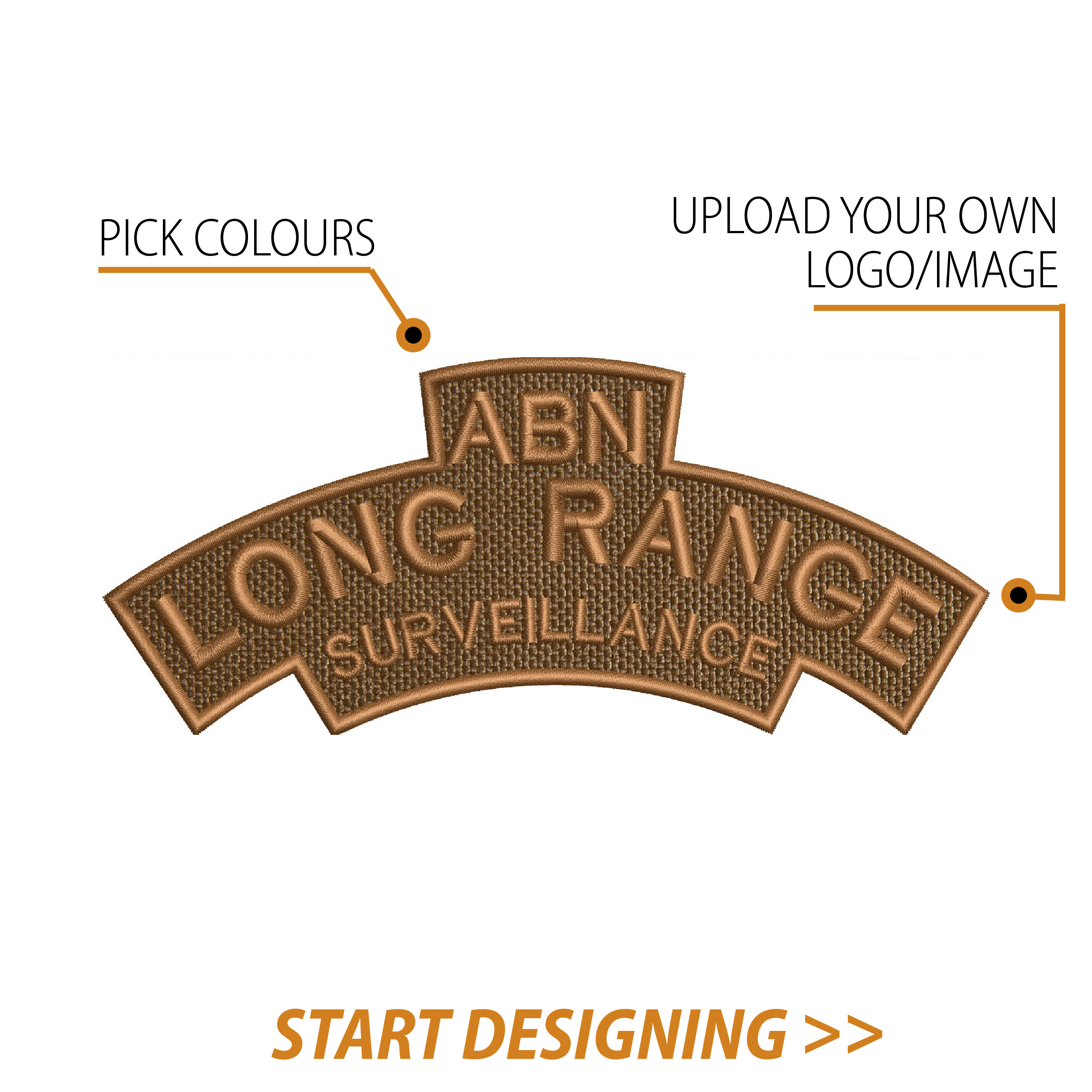 Create Your Own Scroll Patch (2.75 x 6.45" Style E)