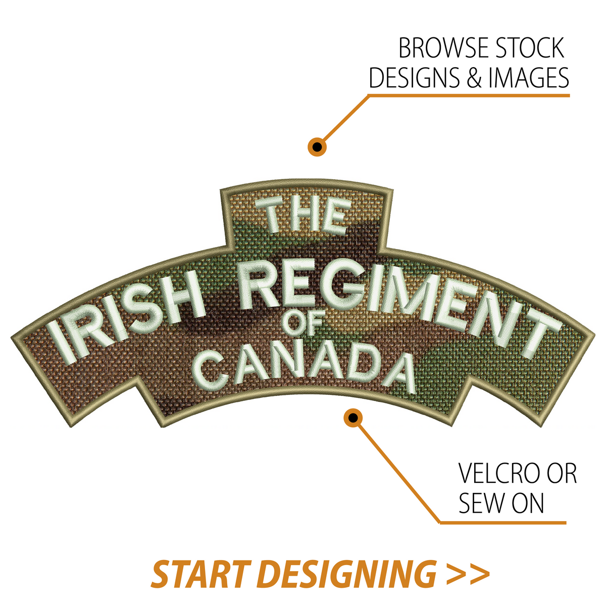Create Your Own Scroll Patch (4 x 9.4" Style E)