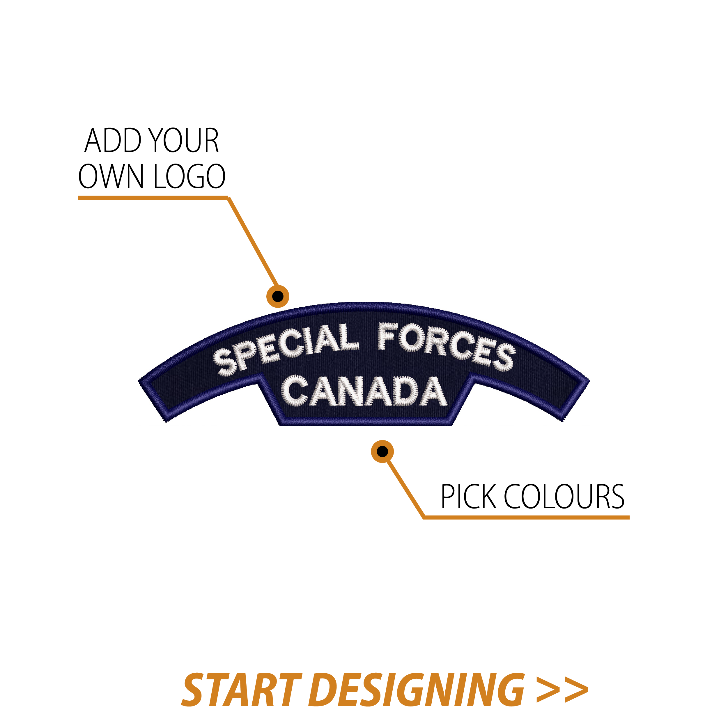 Create Your Own Scroll Patch (1.25 x 4.6"  Style F)