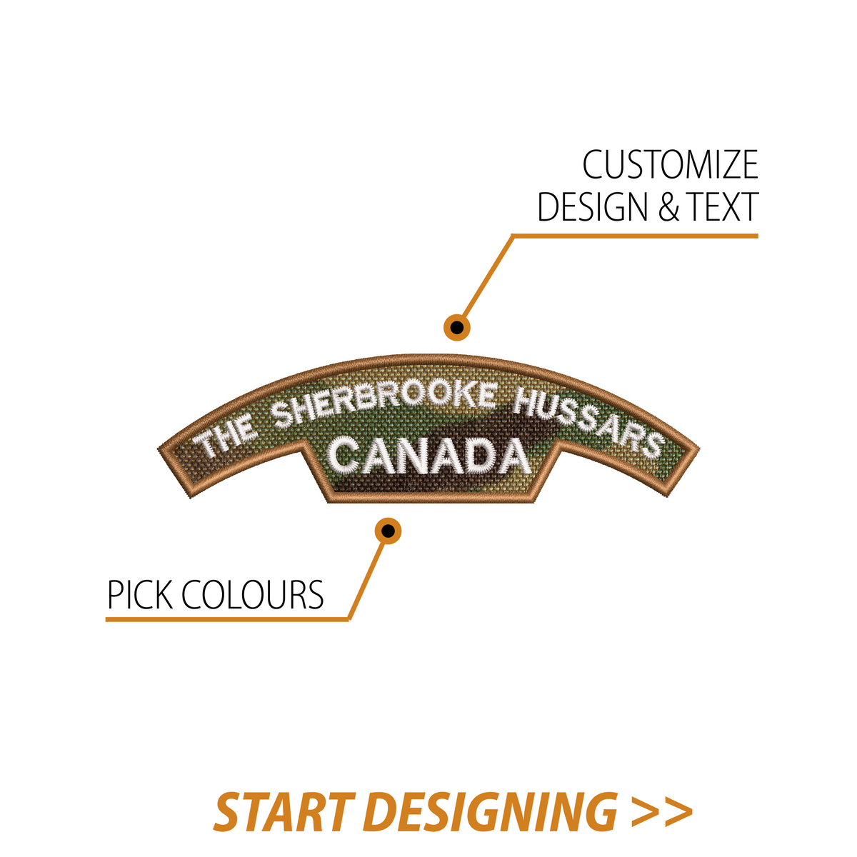 Create Your Own Scroll Patch (1.5 x 5.5"  Style F)