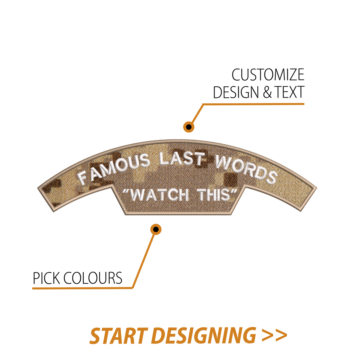 Create Your Own Scroll Patch (3.25 x 12.1
