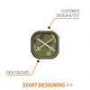 Create Your Own Square Patch (1¼ x 1¼" Rounded Corners)