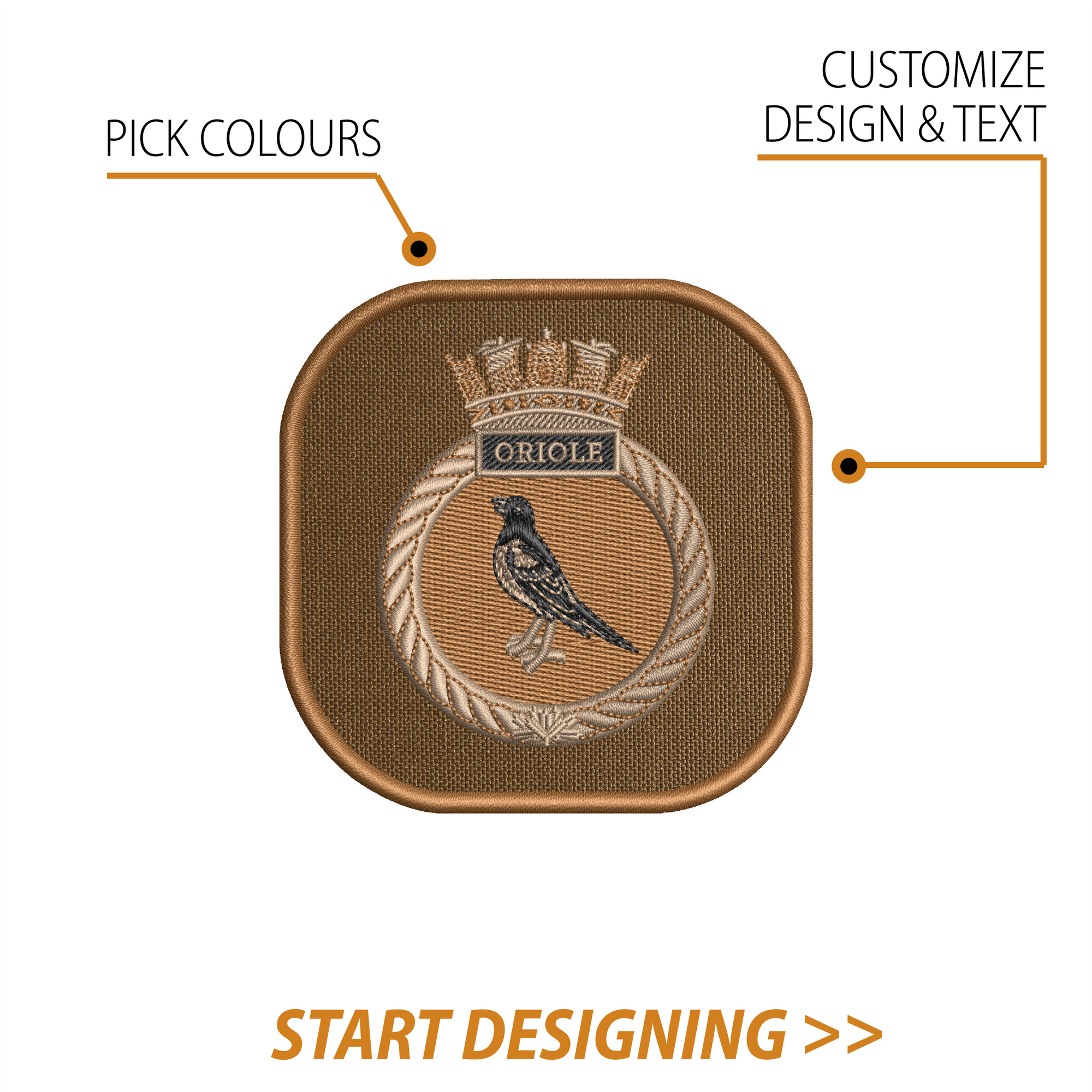 Create Your Own Square Patch (3.25 x 3.25