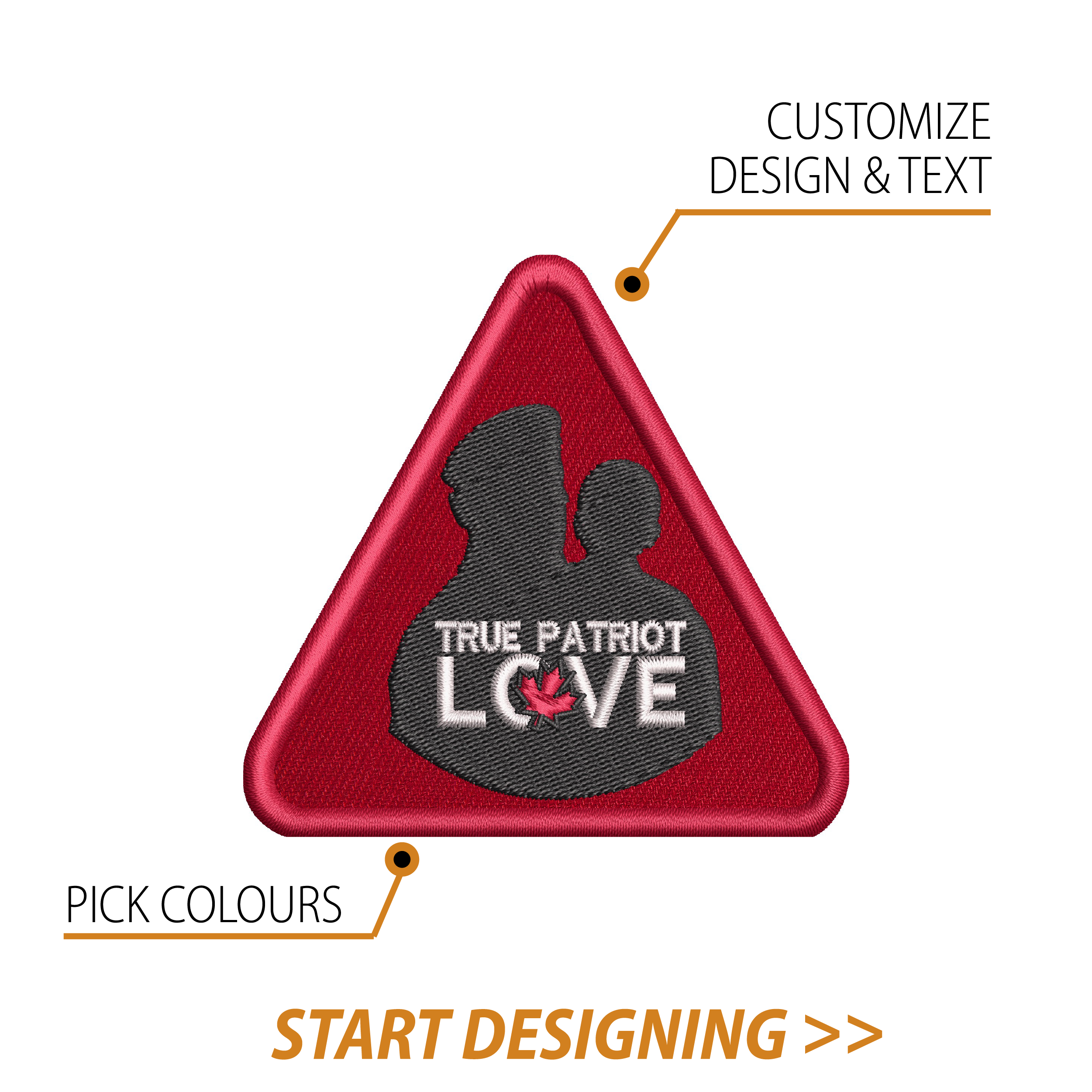 Create Your Own Patch (3 x 3.25" Triangle)