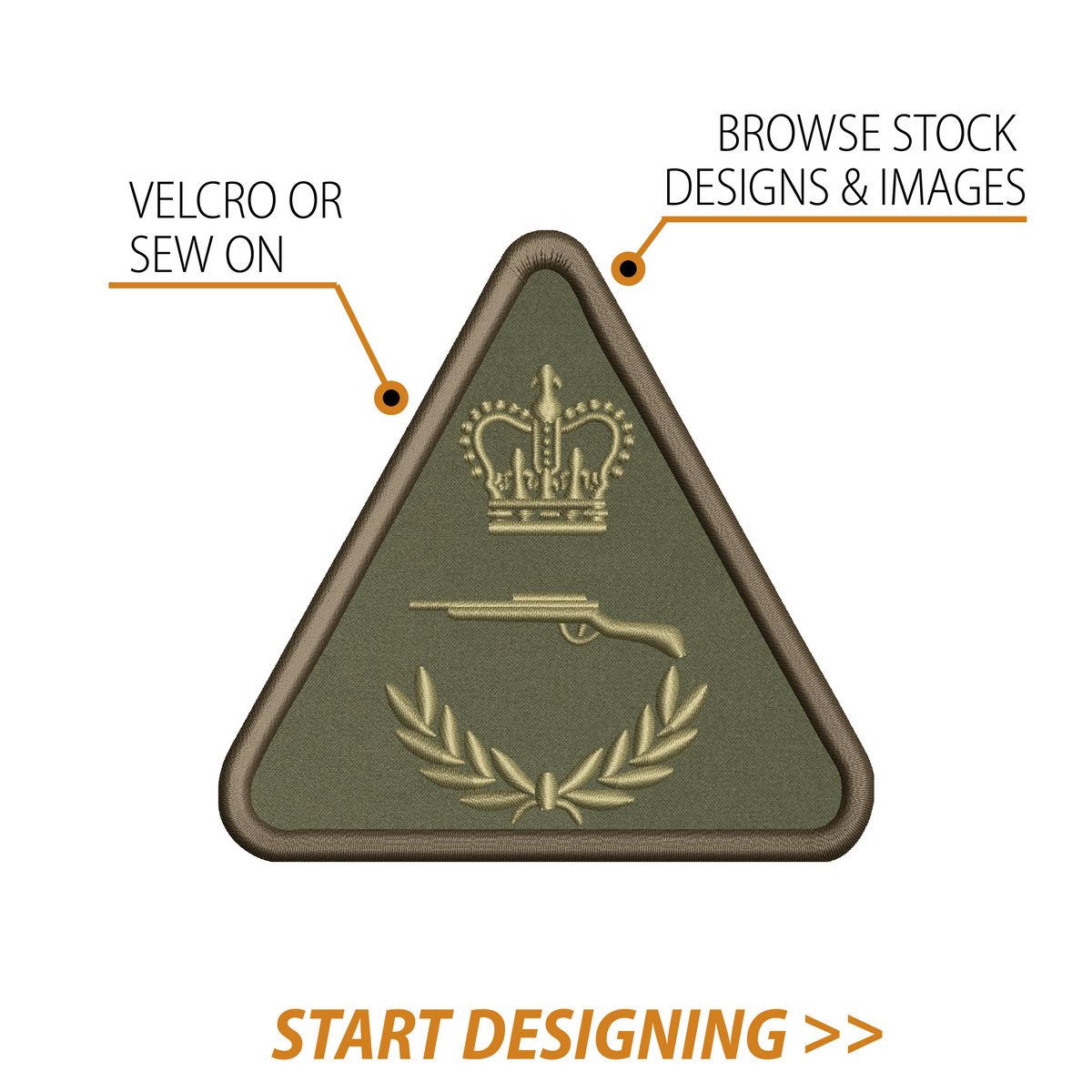 Create Your Own Patch (3.75 x 4" Triangle)