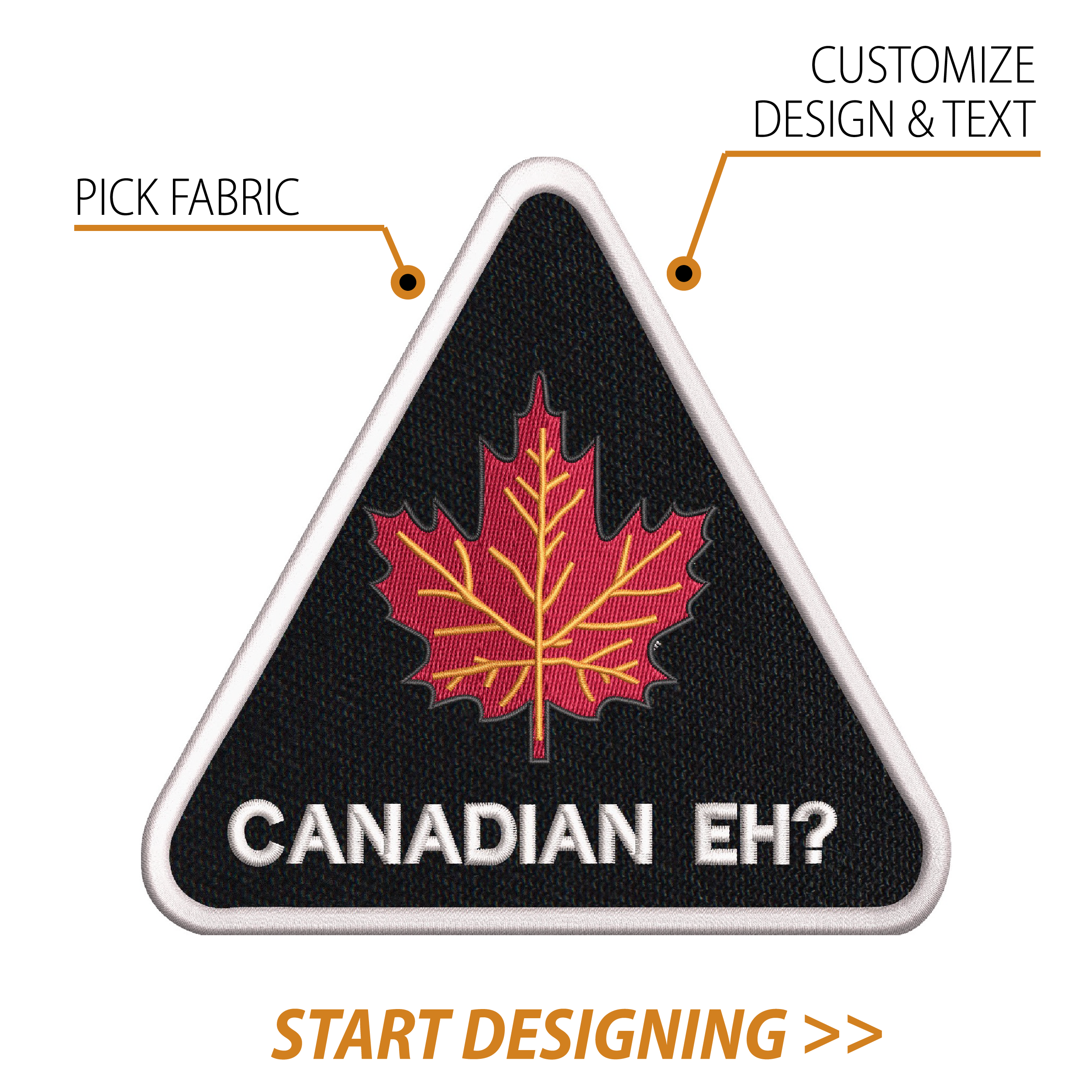 Create Your Own Patch (5.5 x 6" Triangle)