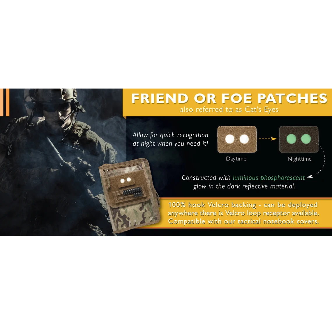 Detachable Friend or Foe Patch / Cats Eye Patch
