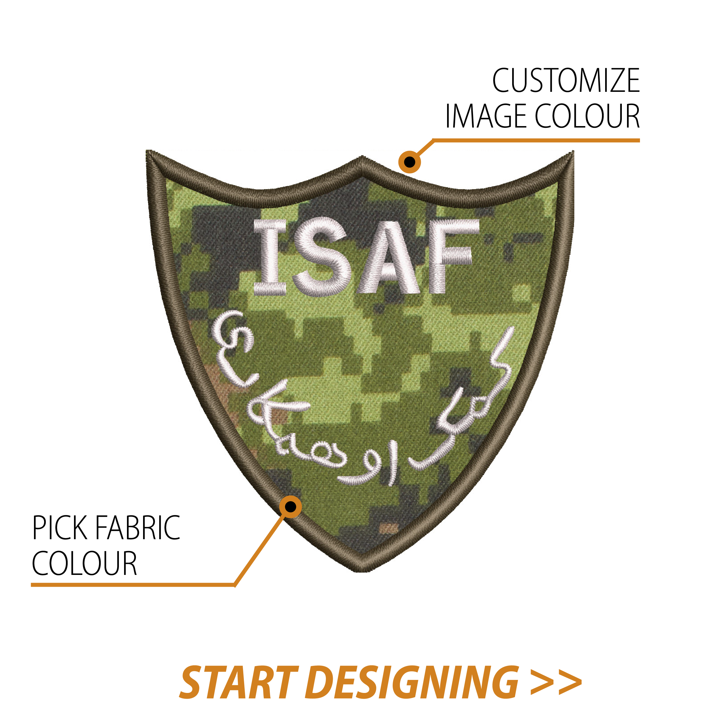 Create Your Own Shield Patch (3" Beveled Shield)