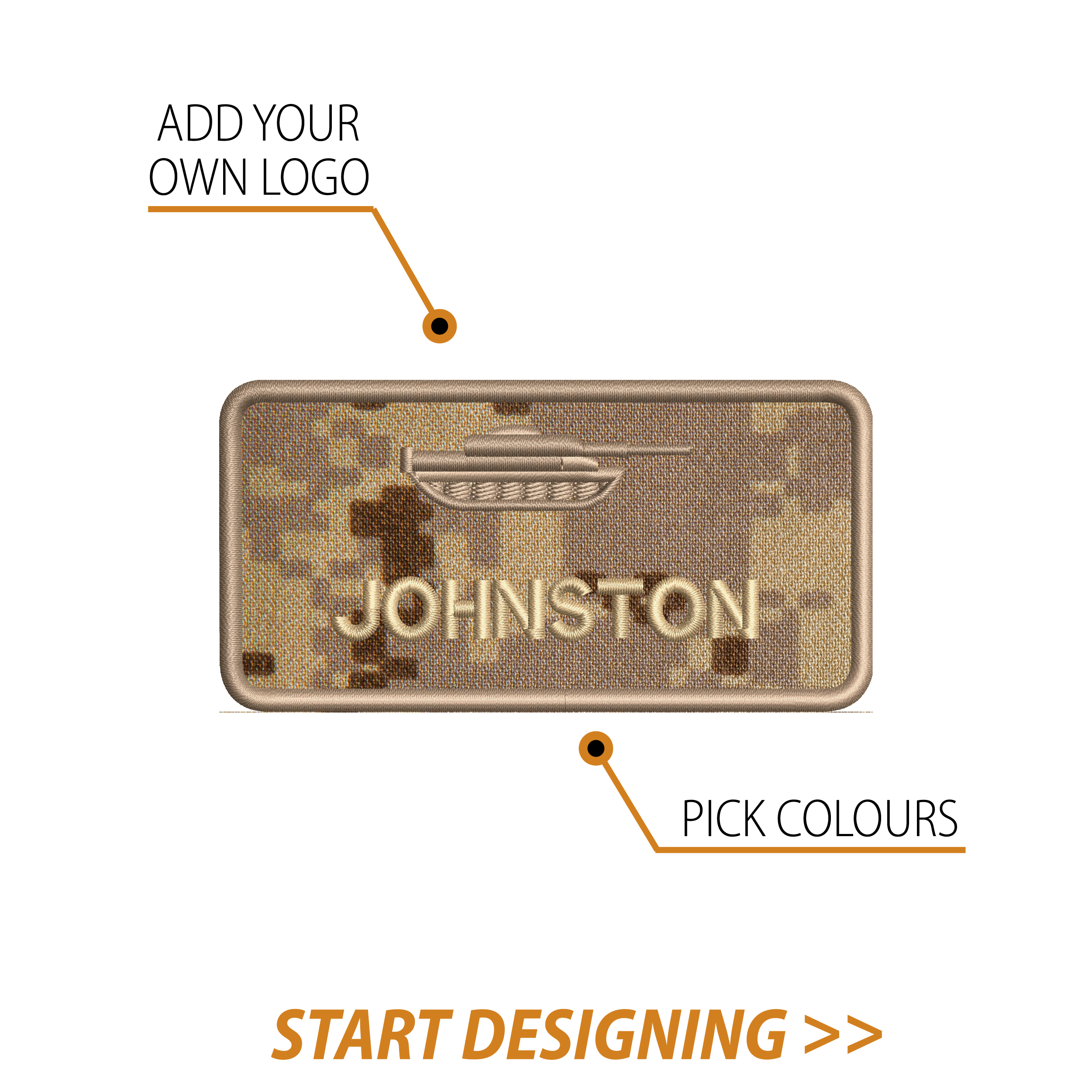 Create Your Own Nametape(2.2 x 4.4" Rounded Corners)