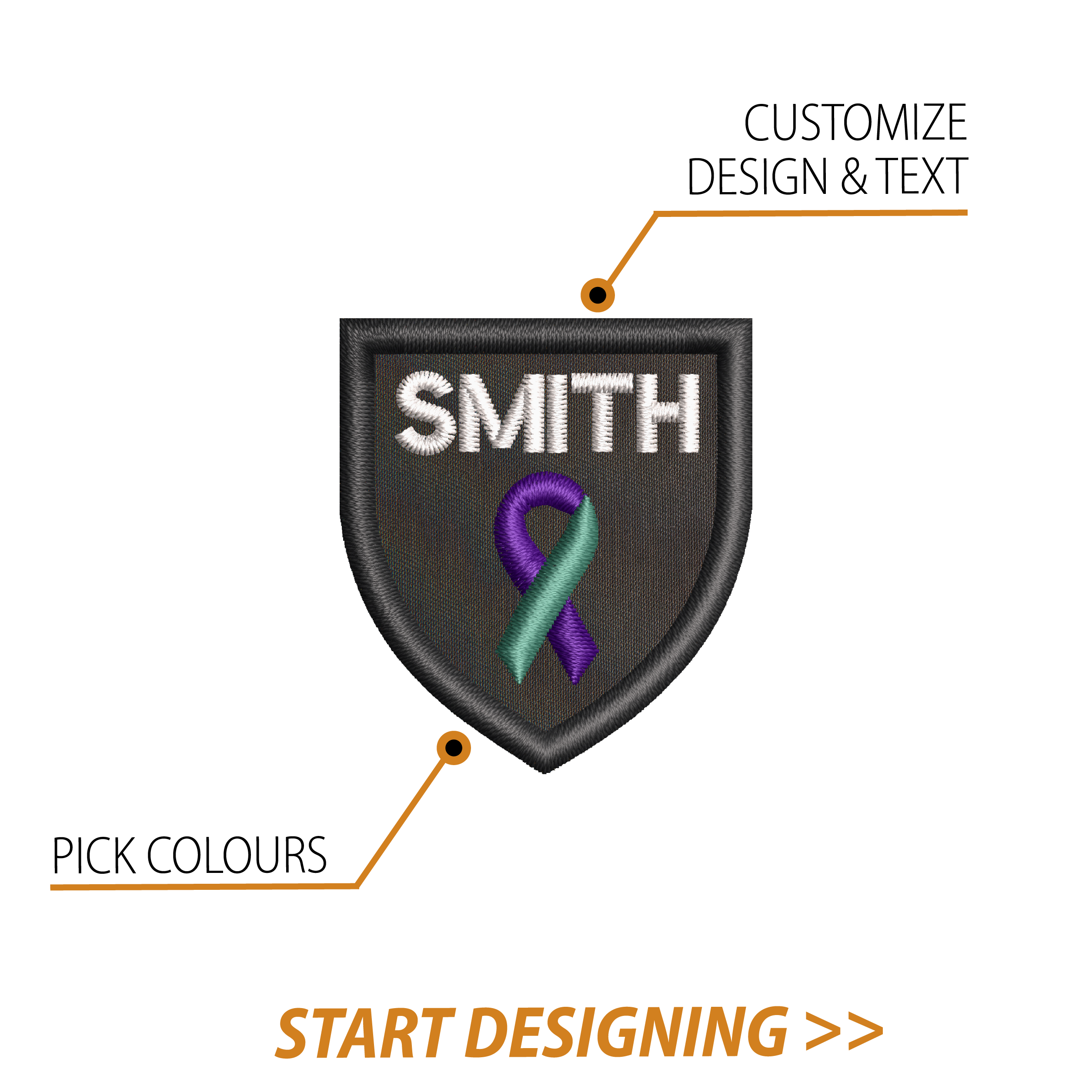 Create Your Own Shield Patch (1.5" x 1.70" Classic Shield)