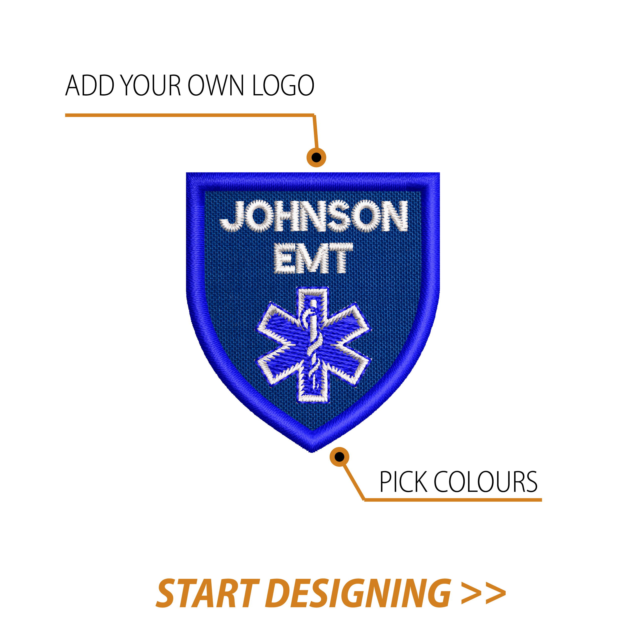 Create Your Own Shield Patch (1.75" x 2" Classic Shield)