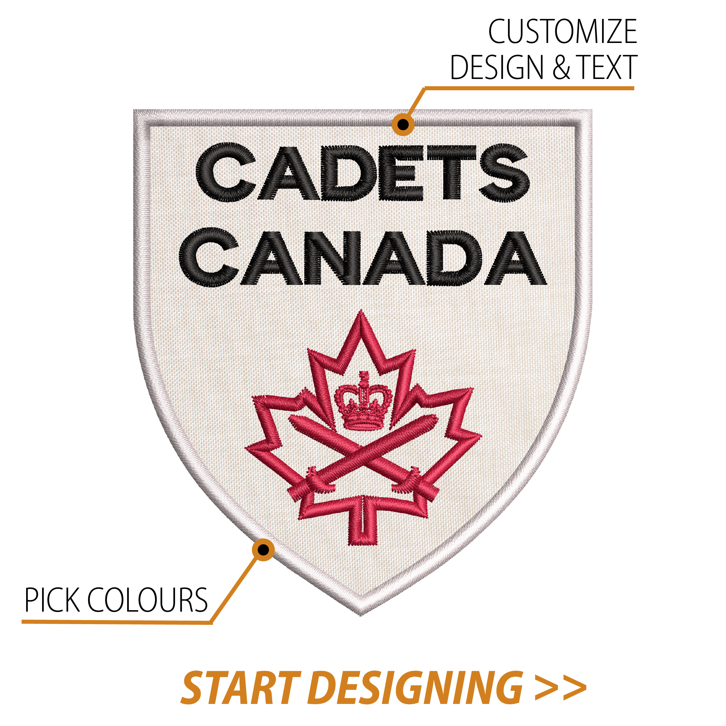 Create Your Own Shield Patch (3.5" x 3.90" Classic Shield)