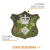 Create Your Own Shield Patch (3" x 2.90" Elegant Shield)