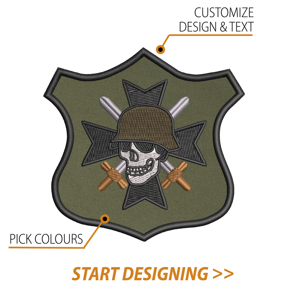 Create Your Own Shield Patch (3.75