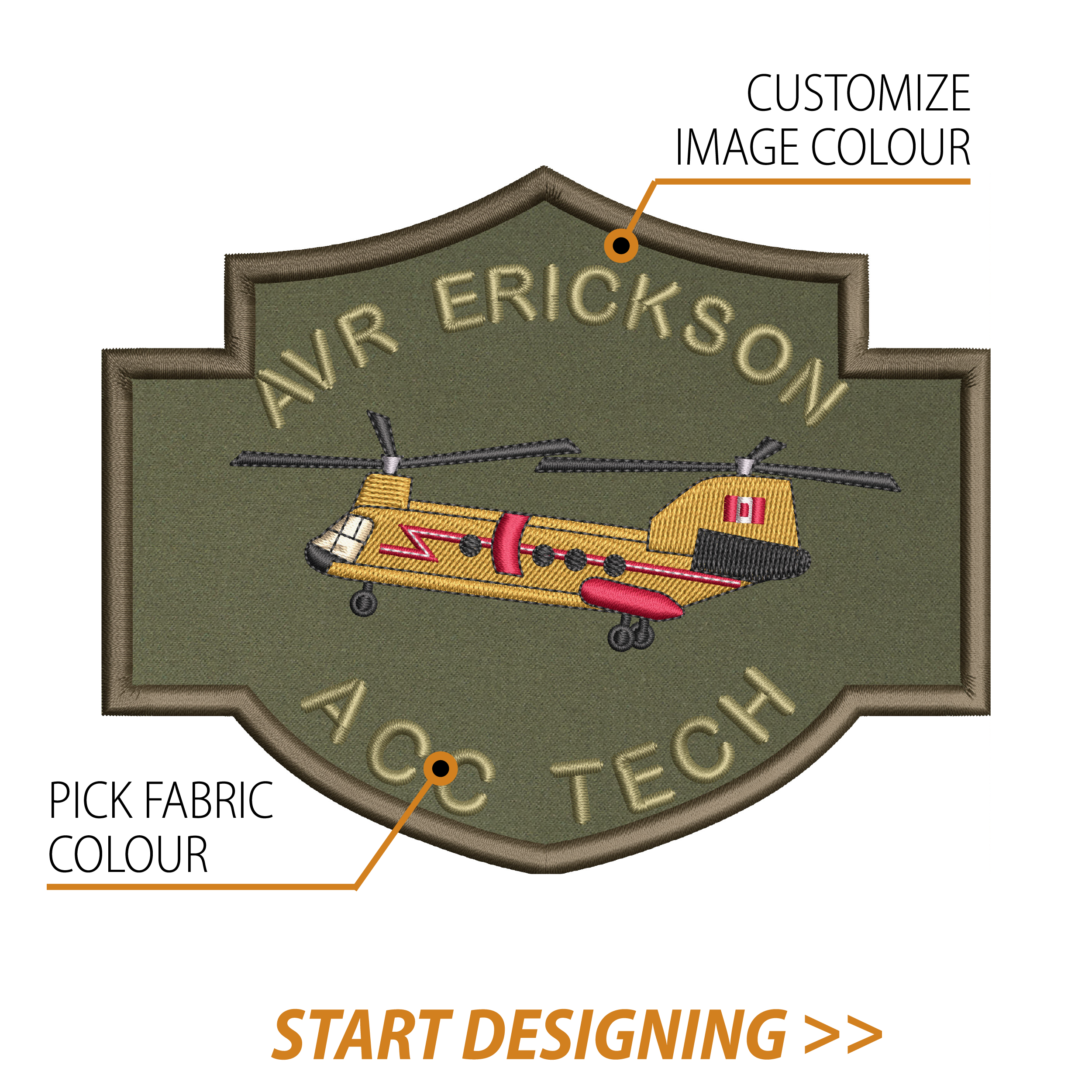 Create Your Own Shield Patch (4.5" x 5.65" Modified Shield)