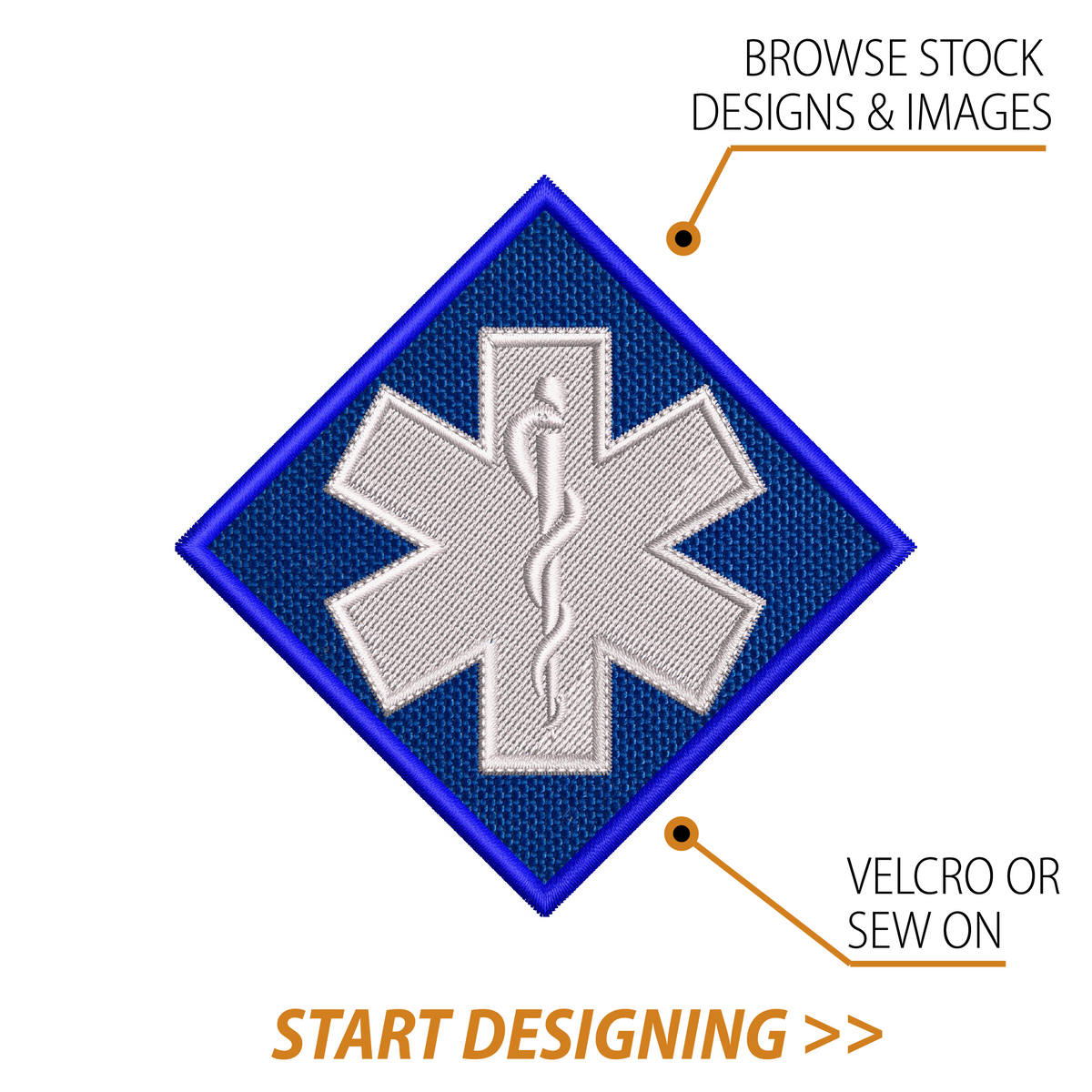 Create Your Own Patch (4 x 4" Diamond )