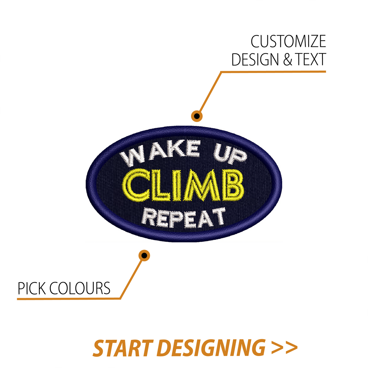 Create Your Own Patch (1.5 x 2.5" Oval)