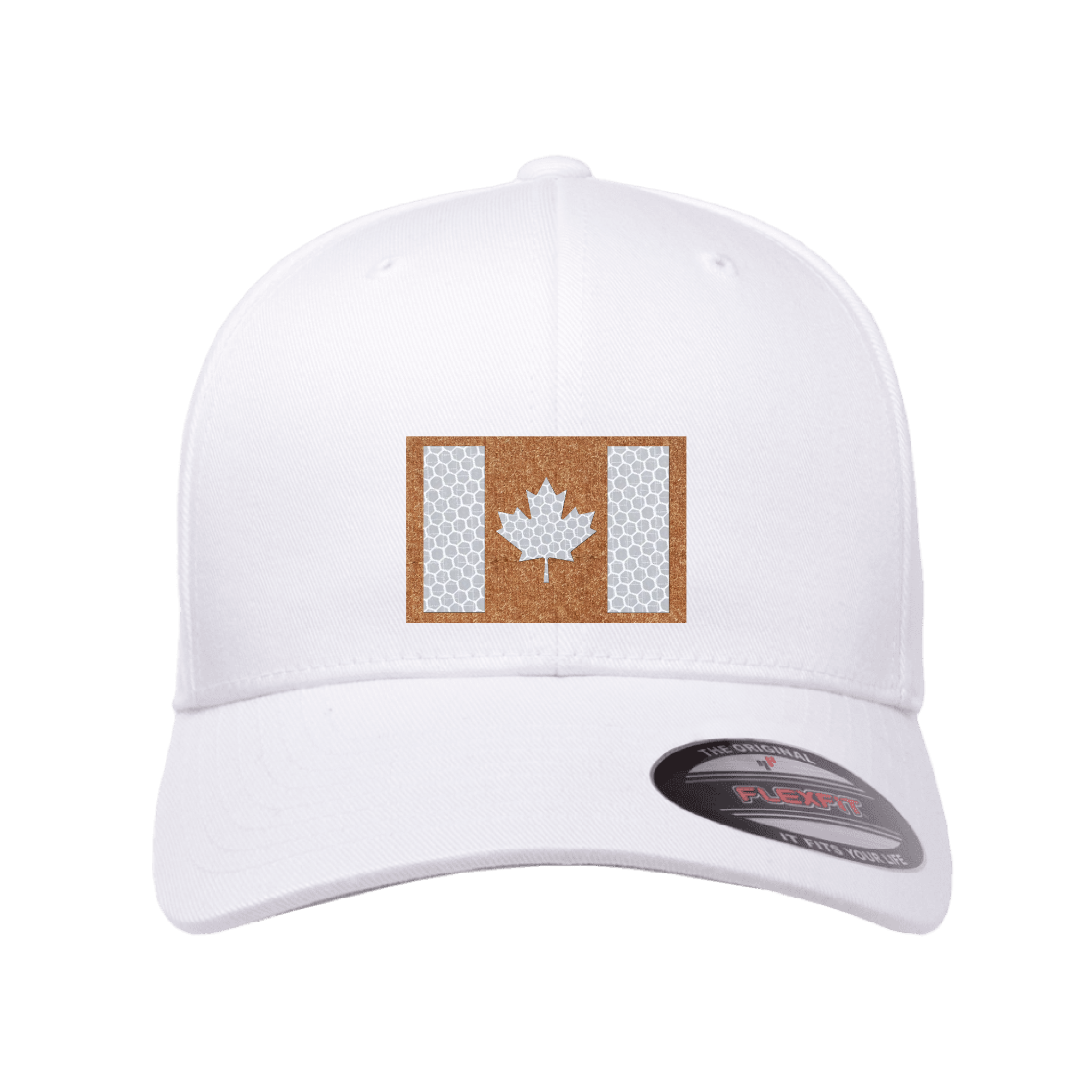 Velcro Hat with Laser-cut Canadian flag