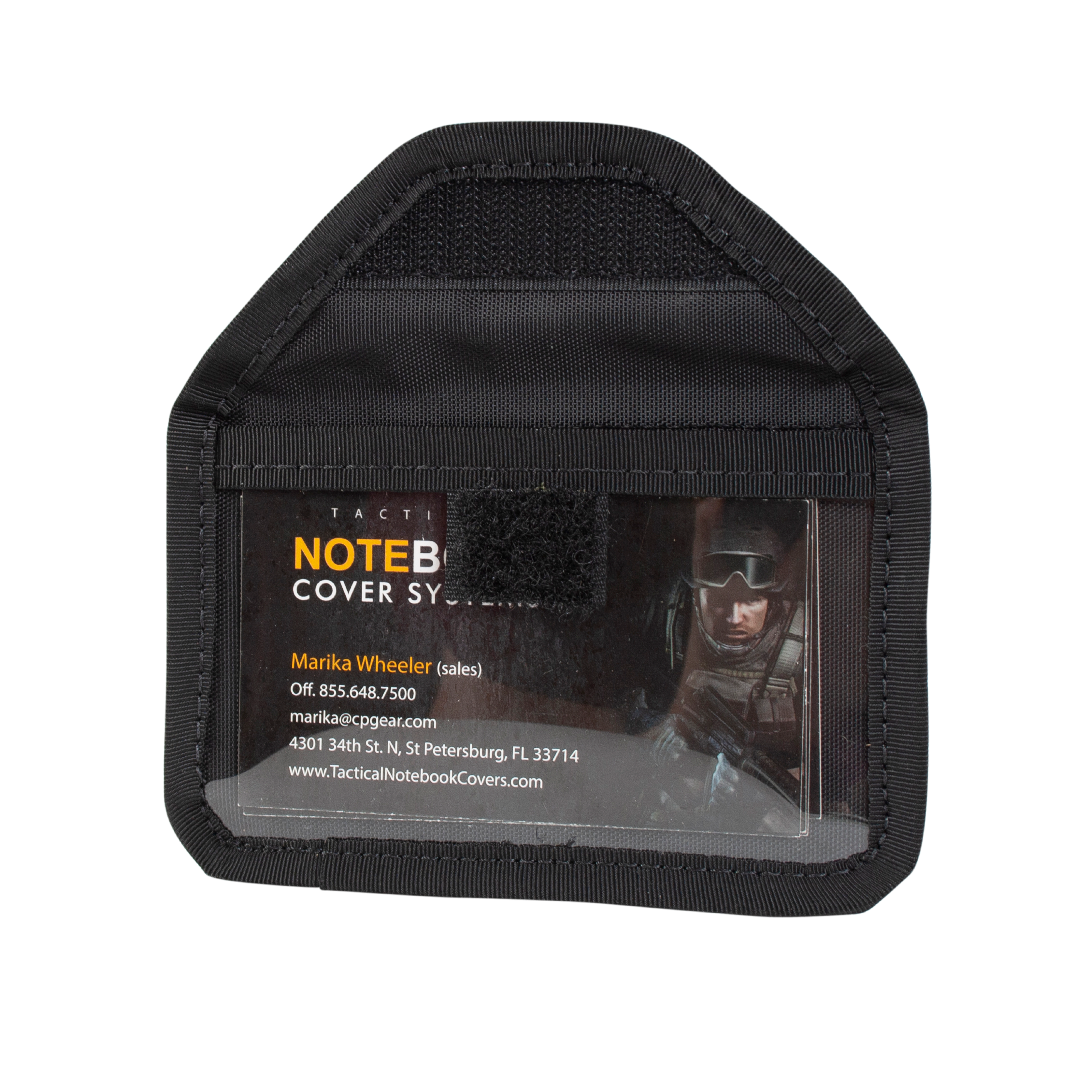 Detachable Business Card Pouch, See-Thru front