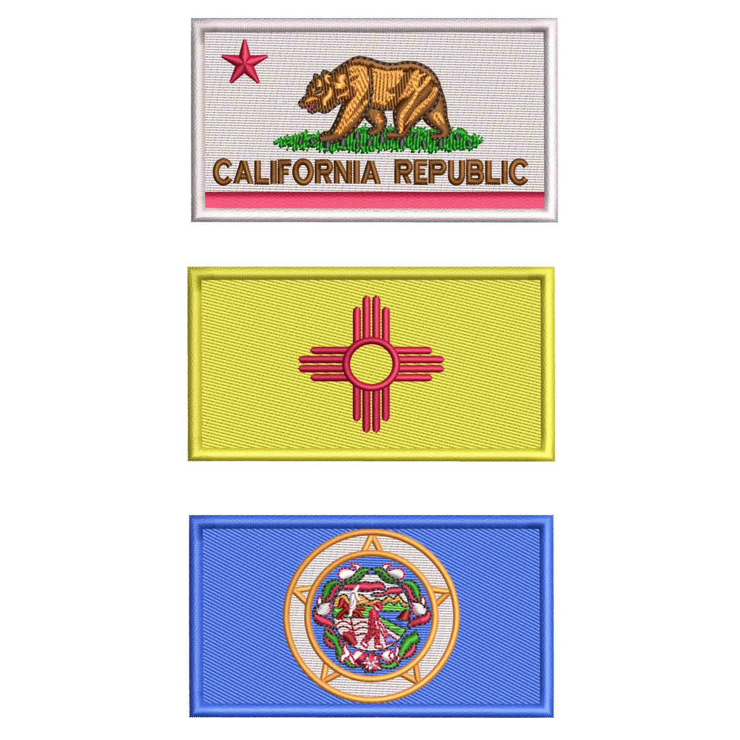 US State Flag Patches