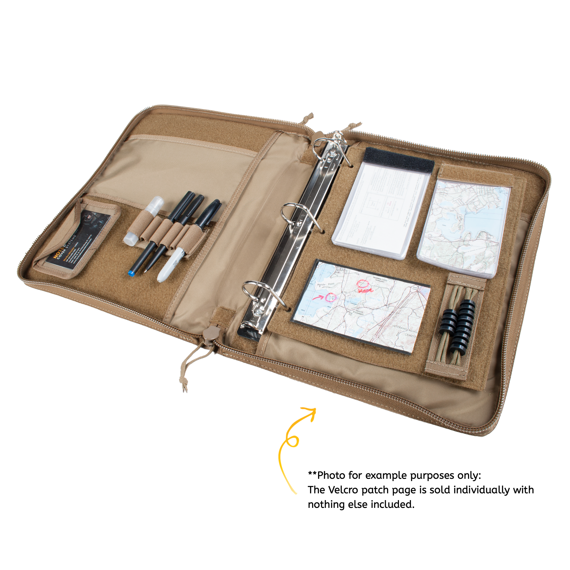 Double-sided Loop Fastener Patch Pages, fits a 3-Ring Binder