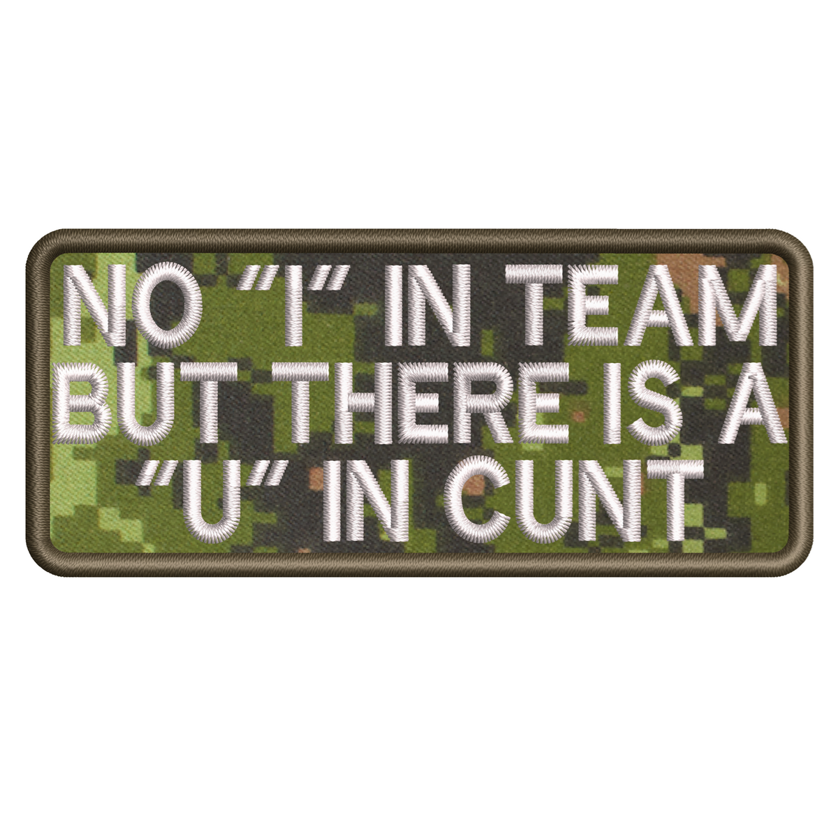 No "I" In Team Patch