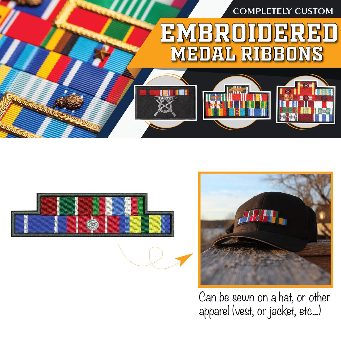 Custom Medal Ribbons Patch (Style A)