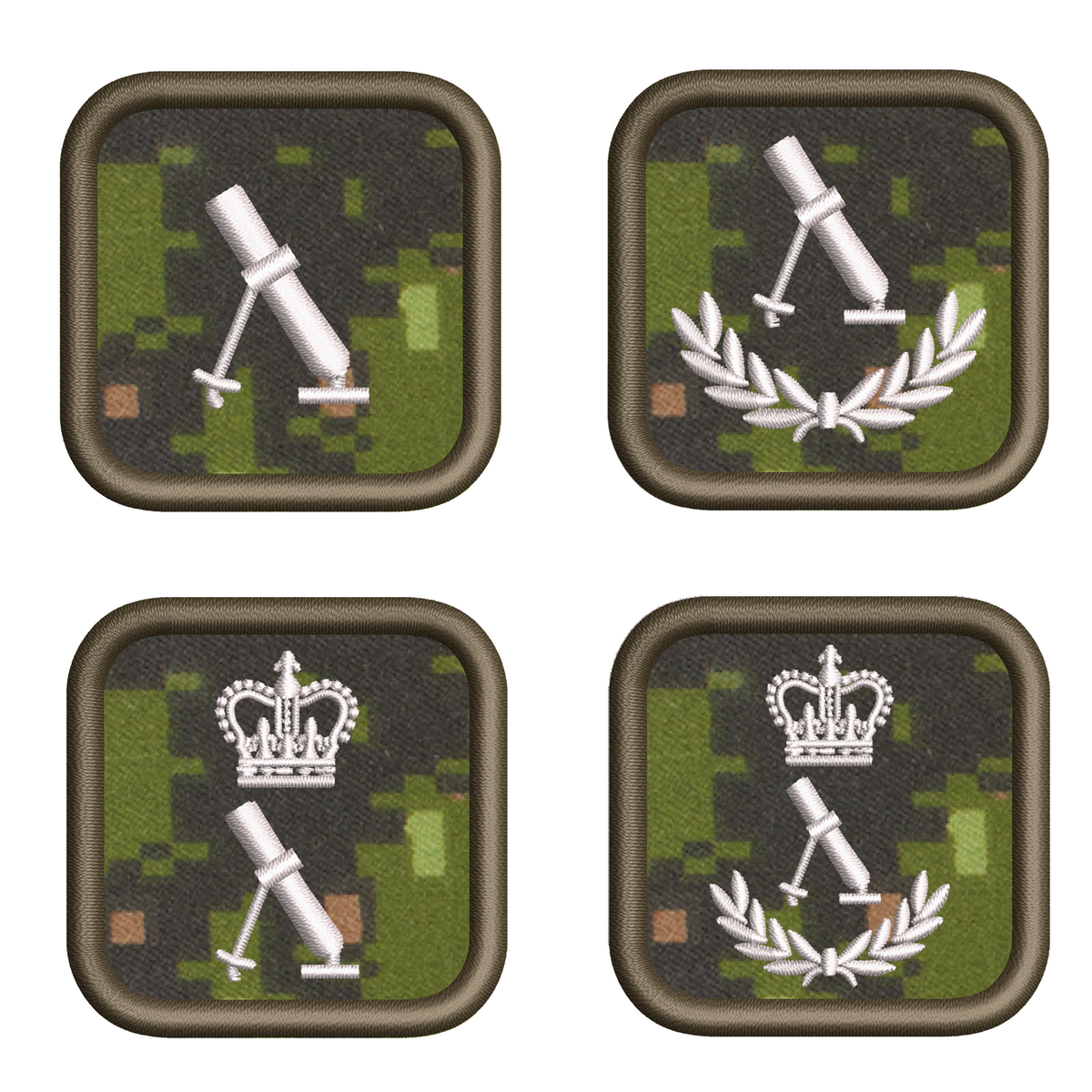 Mortar Level 1-4 Badge