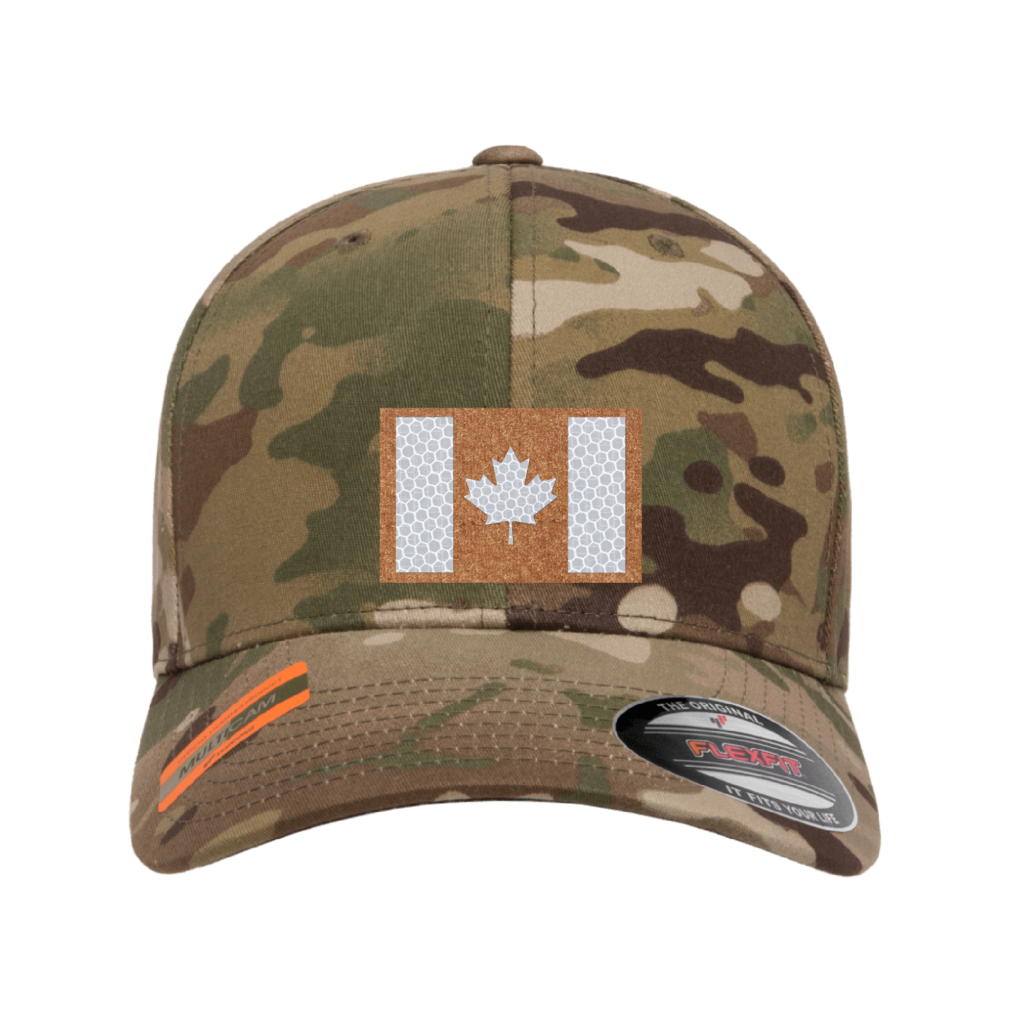 Velcro Hat with Laser-cut Canadian flag