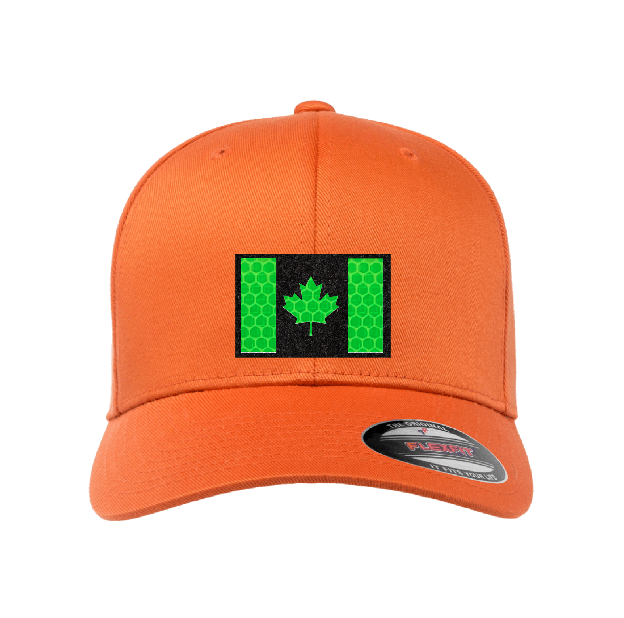 Velcro Hat with Laser-cut Canadian flag
