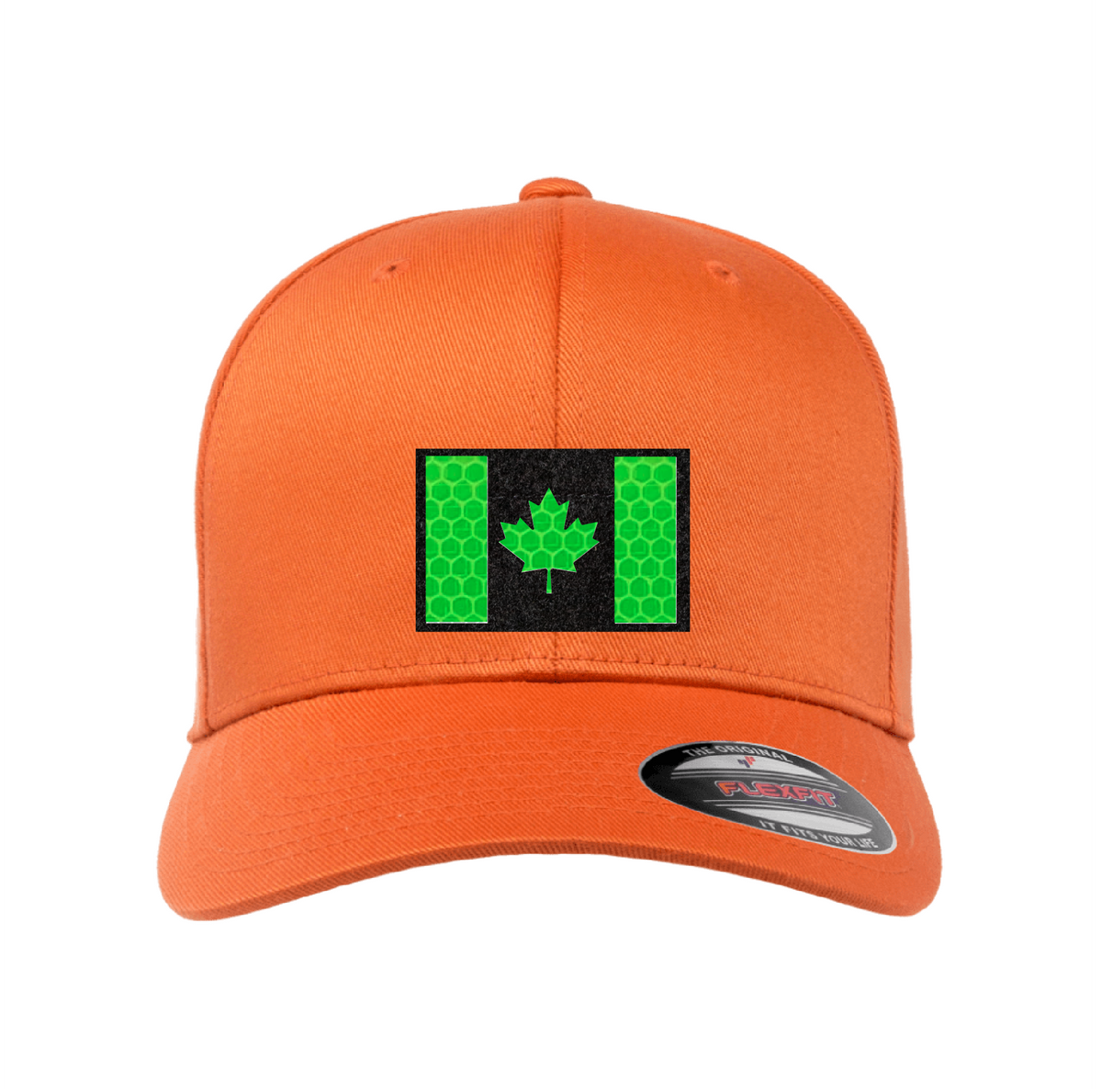 Velcro Hat with Laser-cut Canadian flag