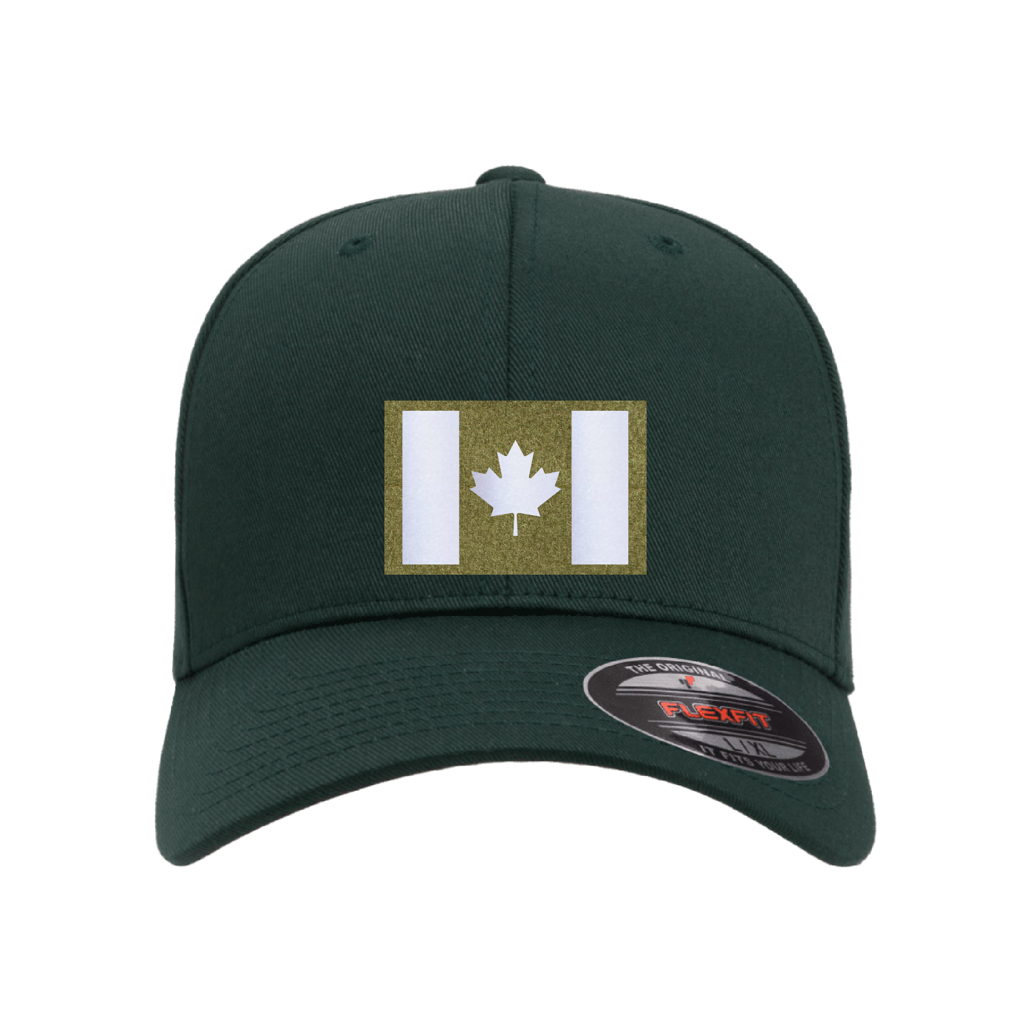 Velcro Hat with Laser-cut Canadian flag